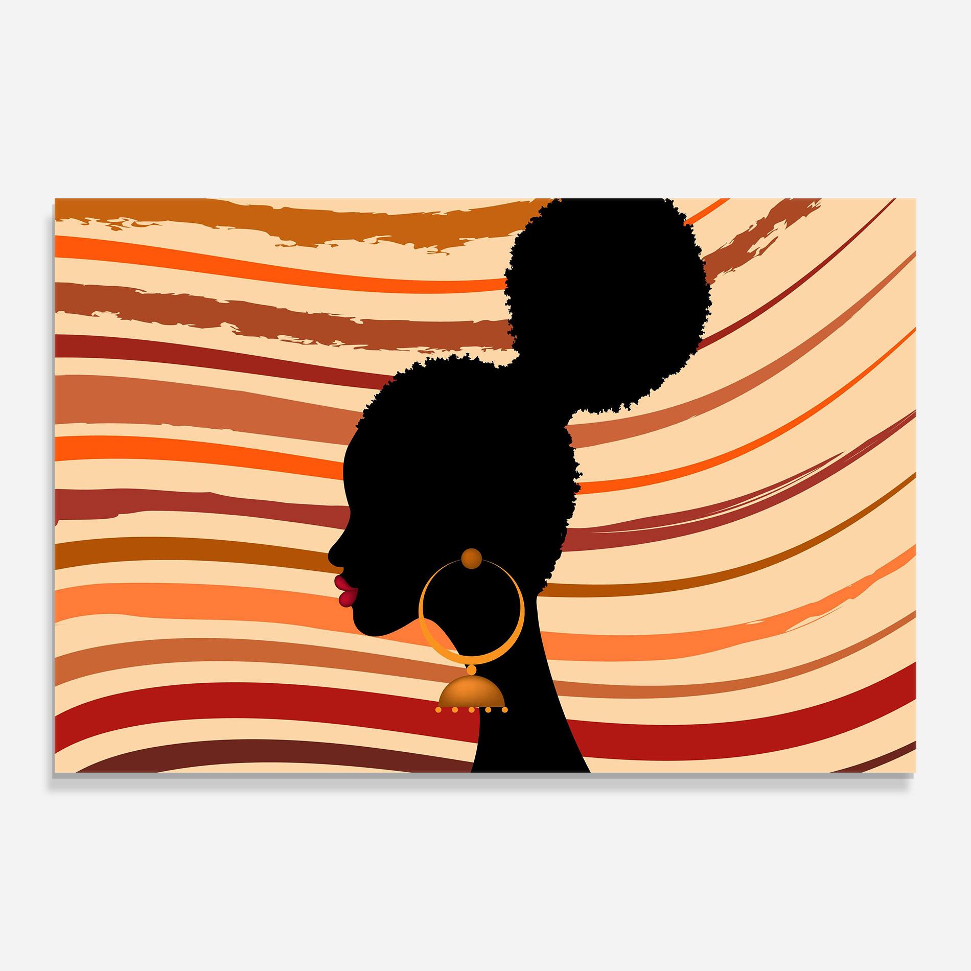 Glasbild African Hairstyle mockup 0