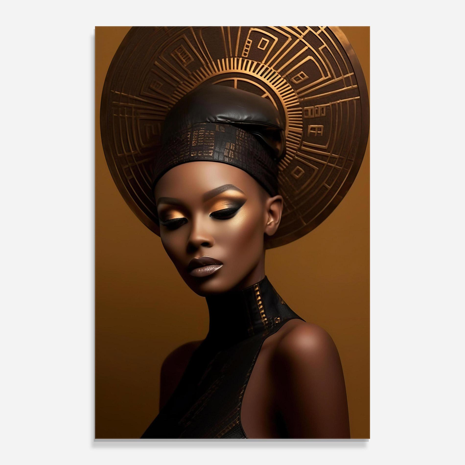 Glasbild African Abstract Art mockup 0