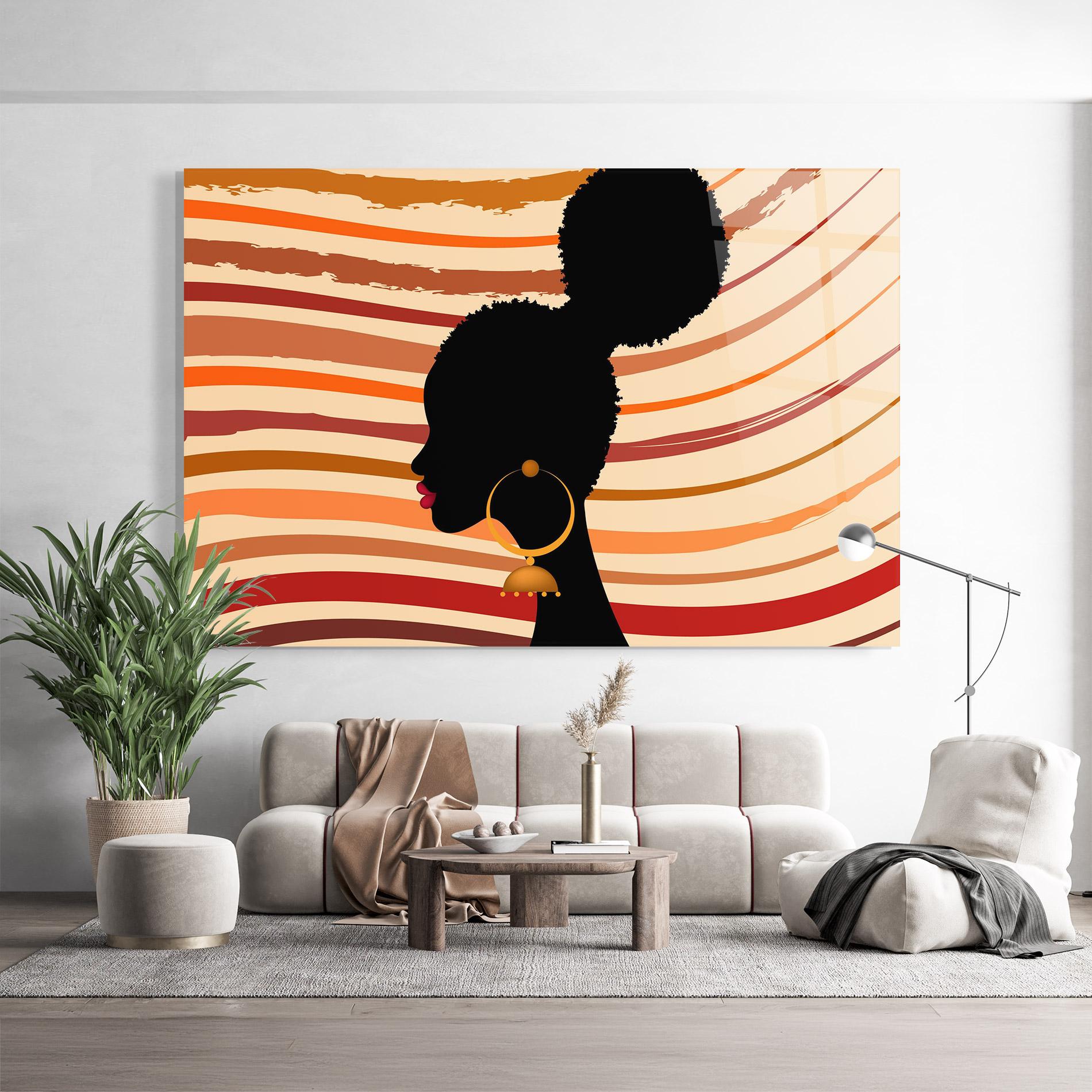 Glasbild African Hairstyle mockup 9