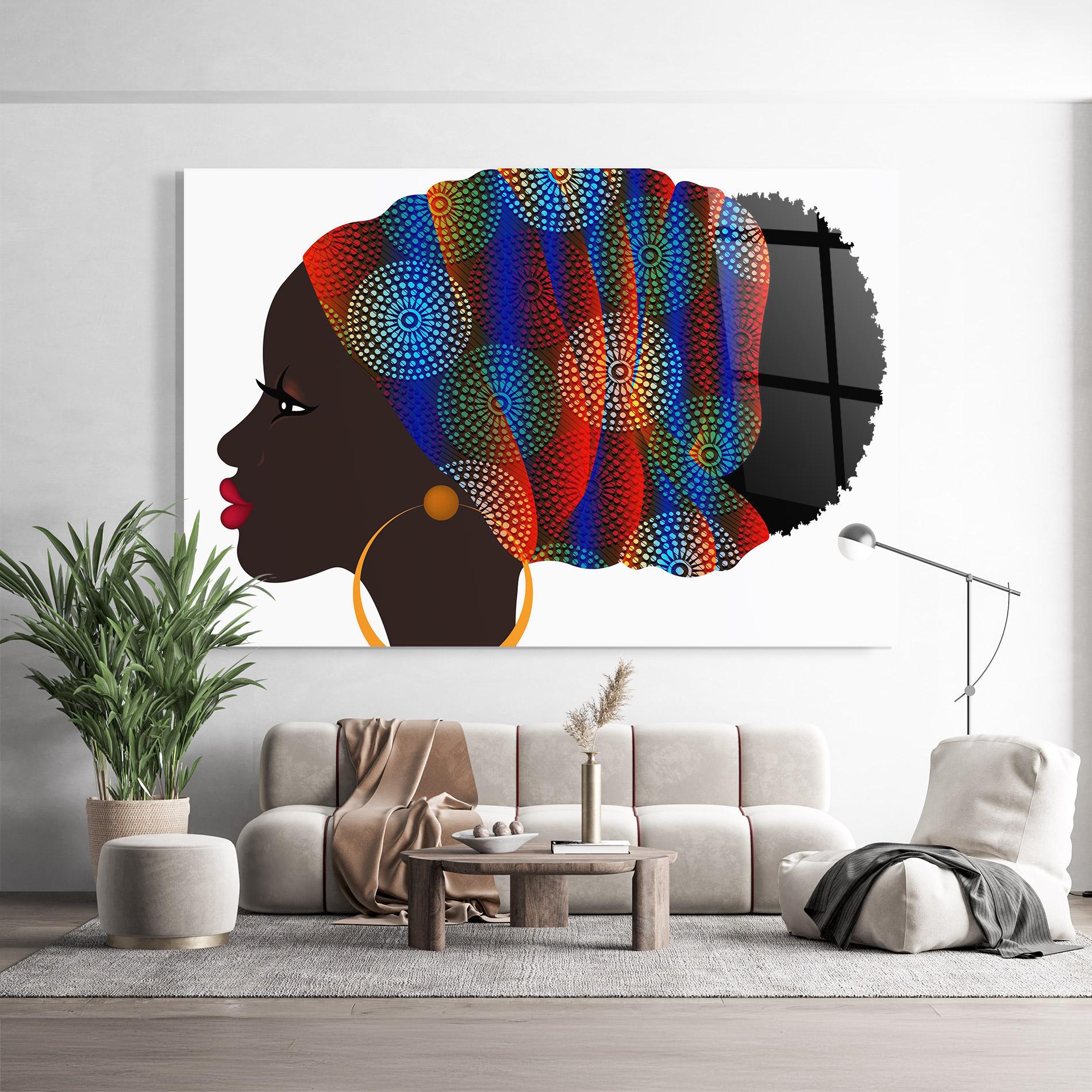 Glasbild Afro Hairstyle mockup 9