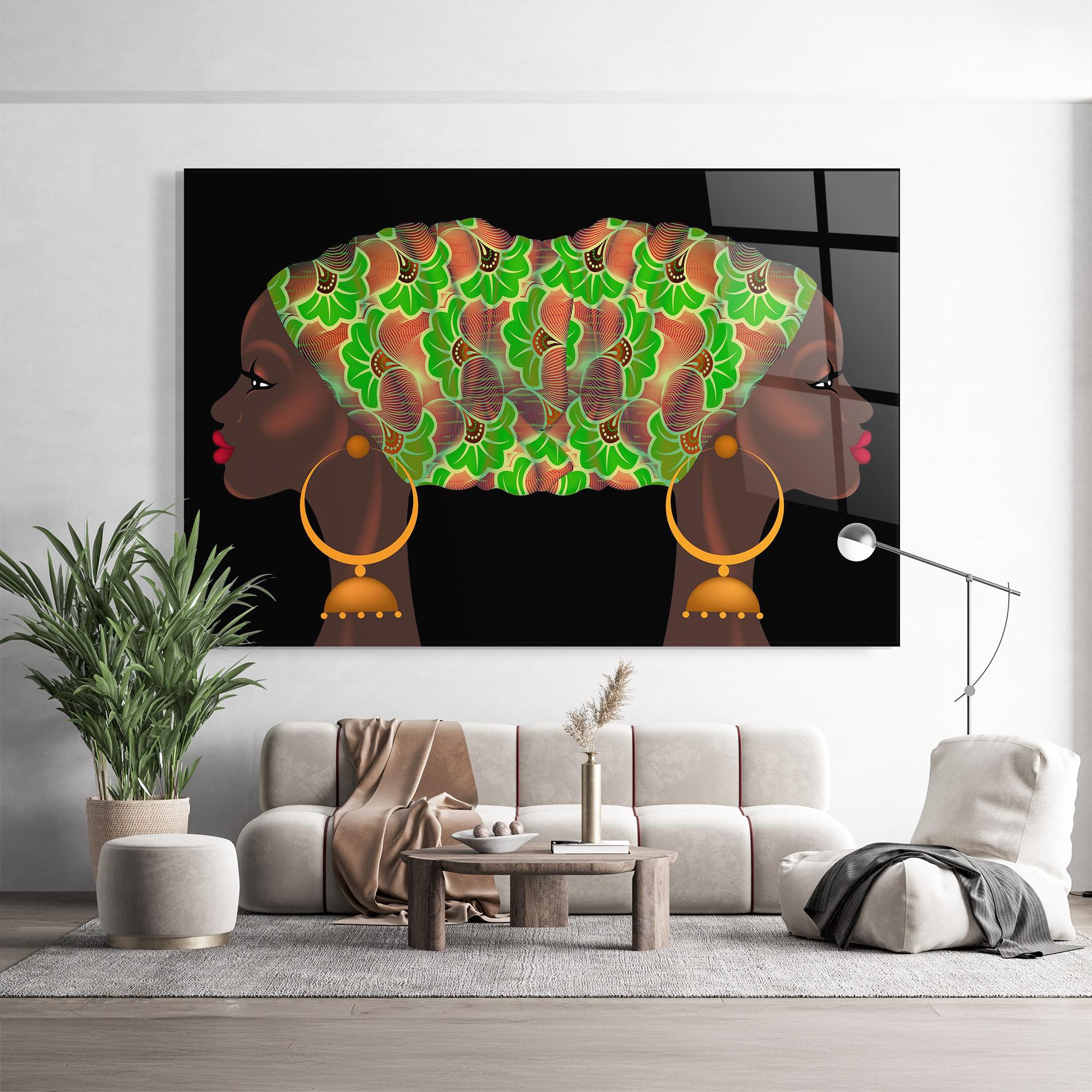 Glasbild Ankara Headwrap mockup 9