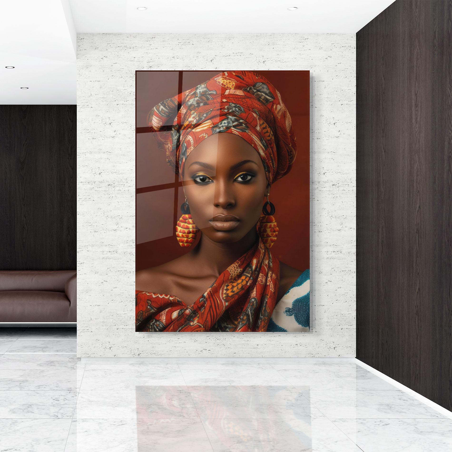 Glasbild African Black Eyeliner mockup 9