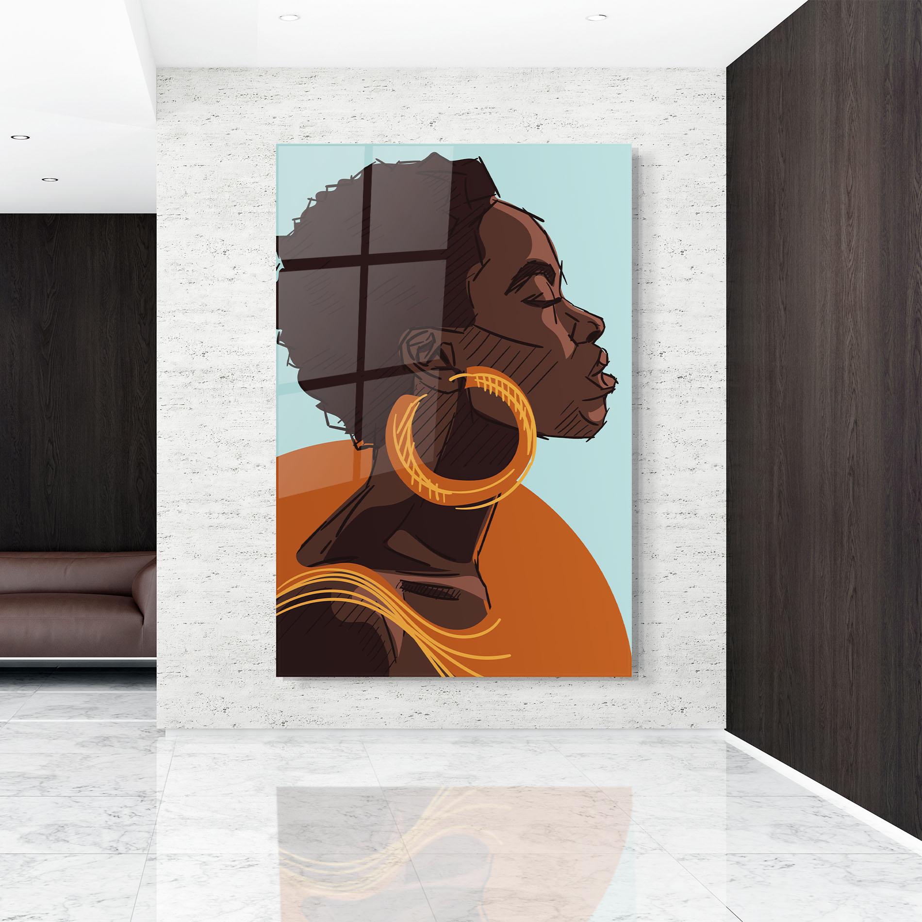 Glasbild African Short Hair mockup 9