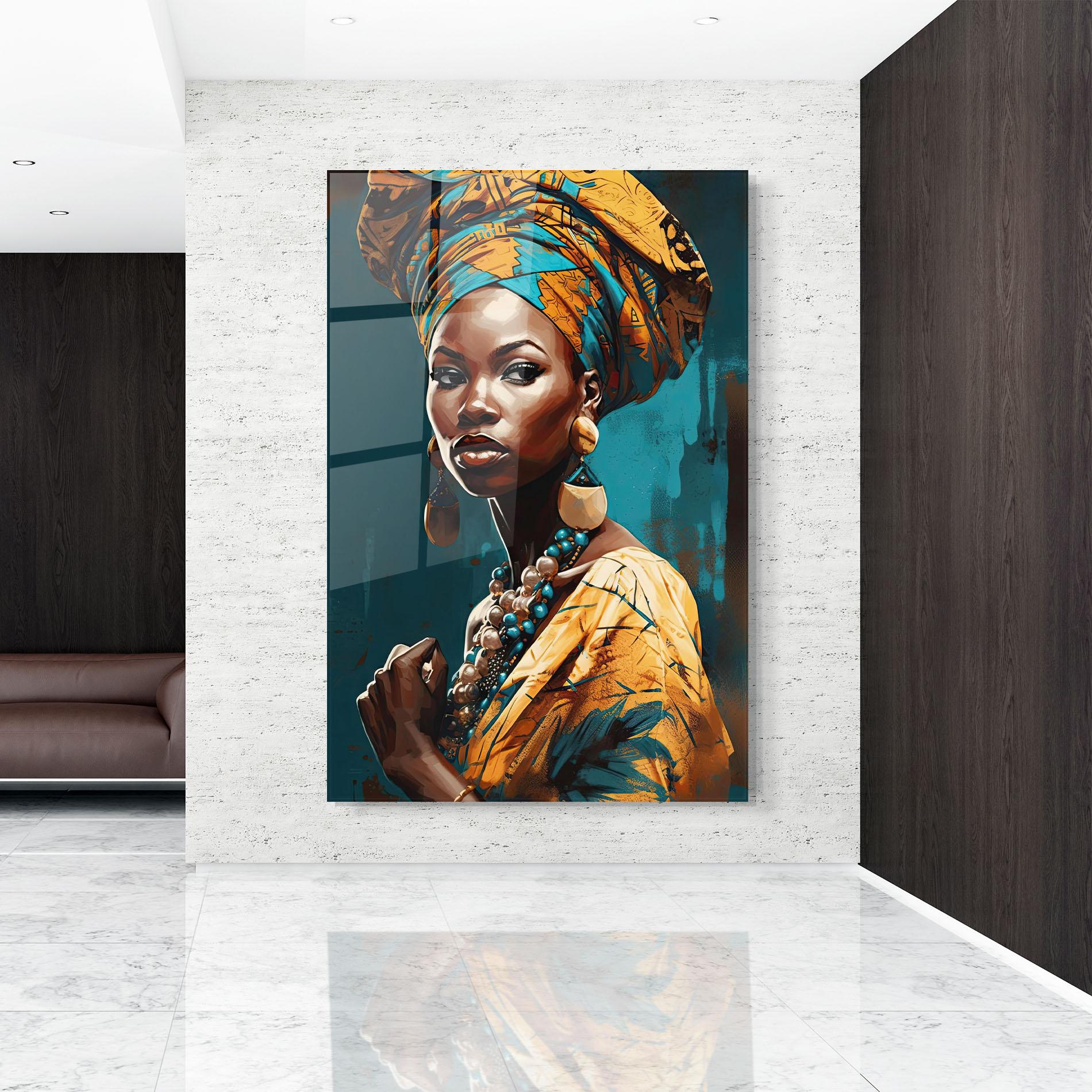 Glasbild Azure Chic Woman mockup 9