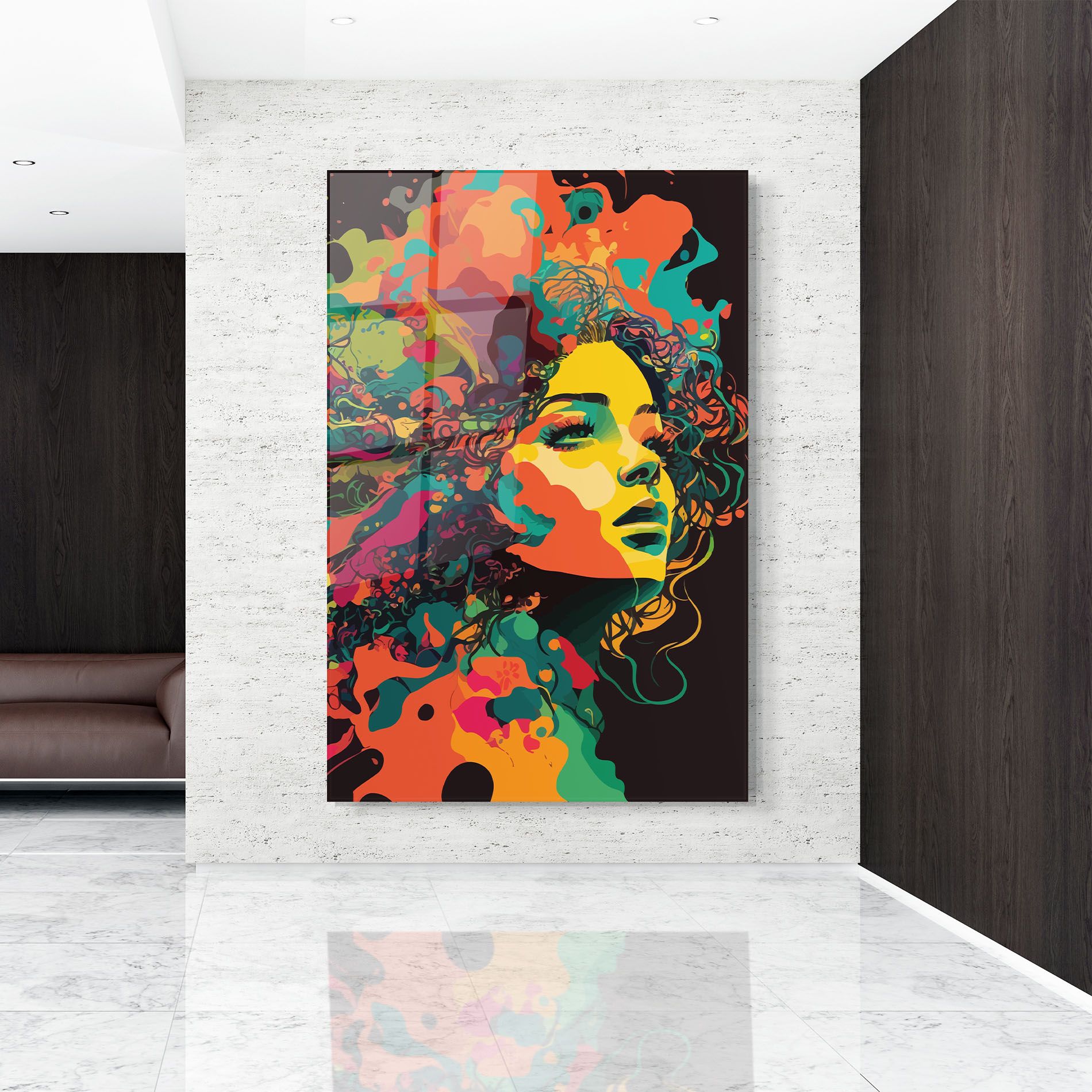 Colorful African Woman mockup 9