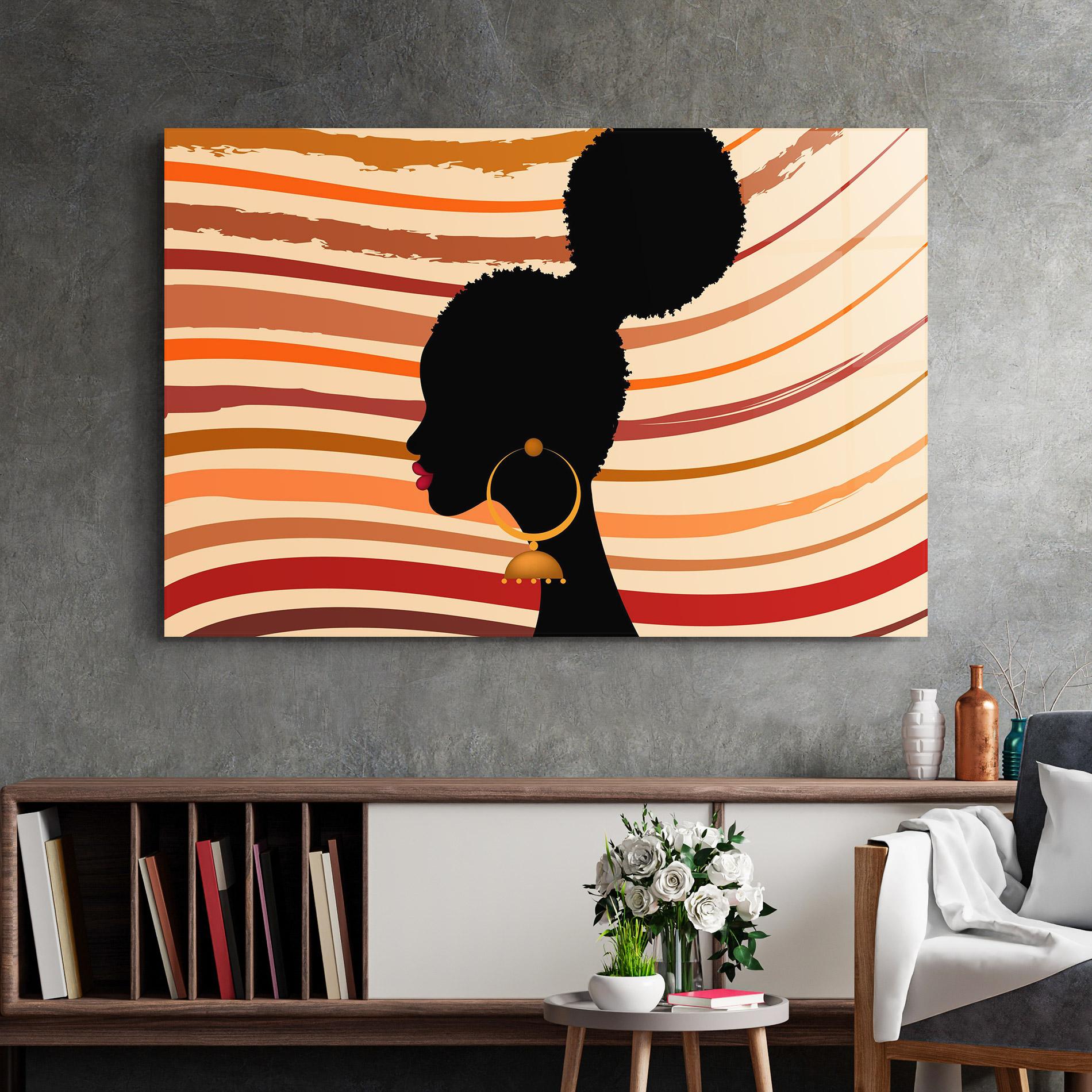 Glasbild African Hairstyle mockup 2