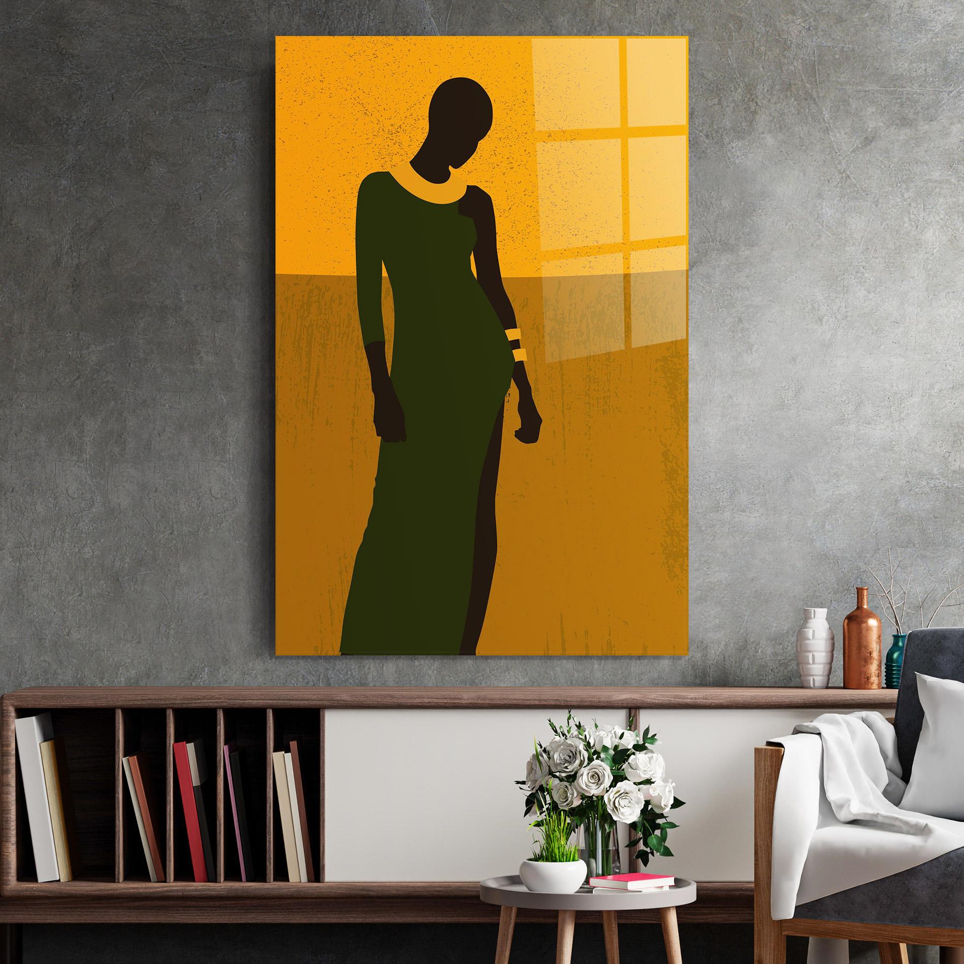 Glasbild African Dress mockup 2