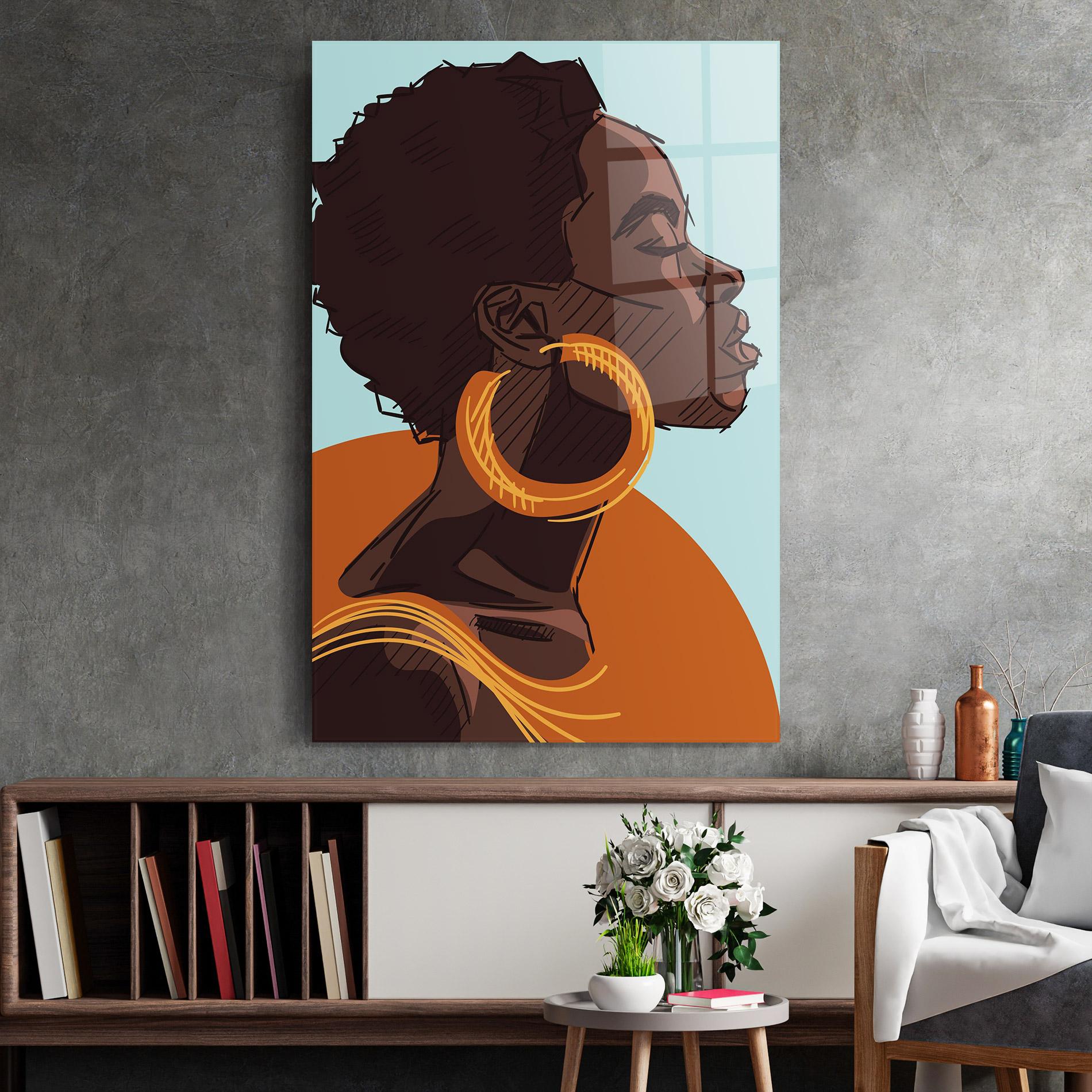 Glasbild African Short Hair mockup 2