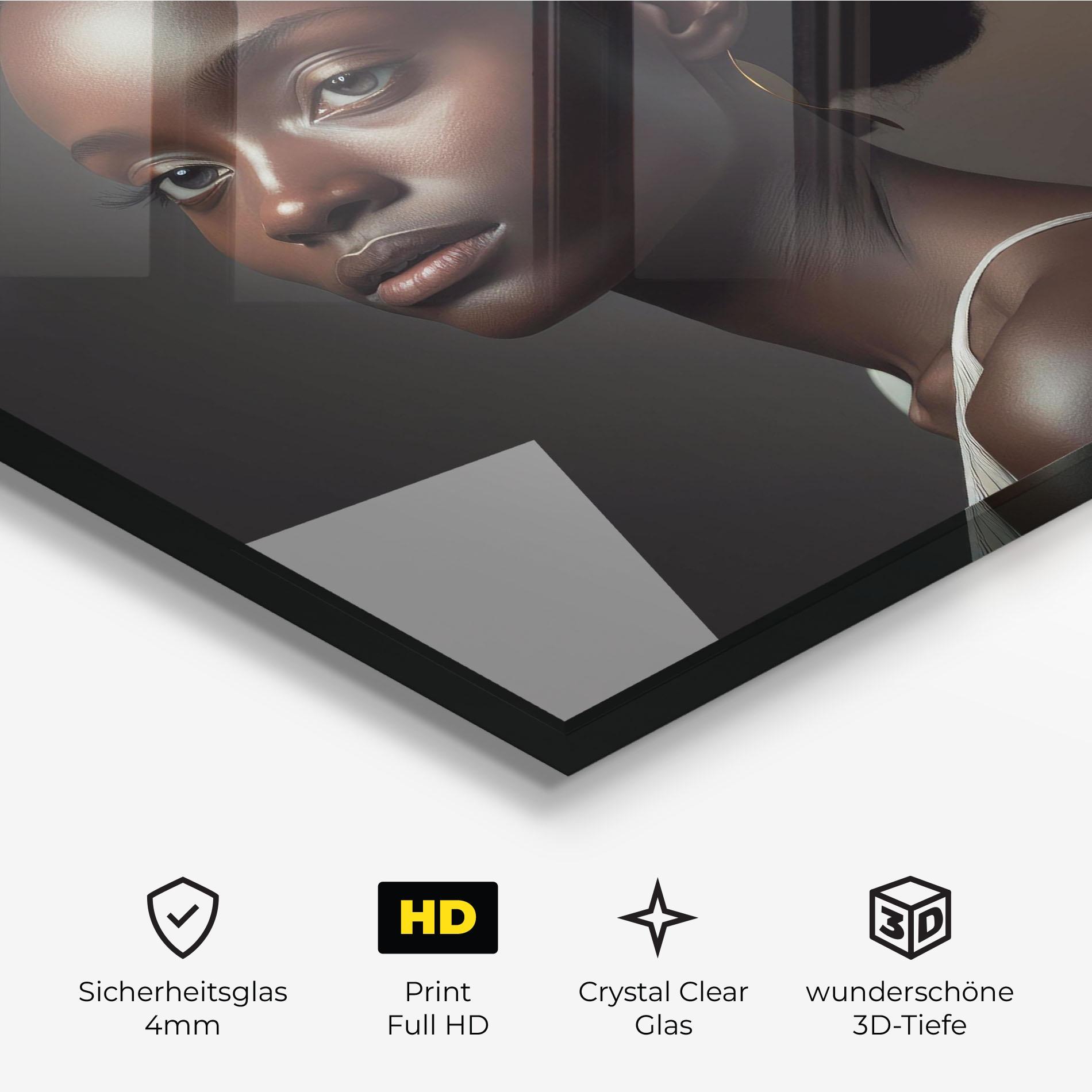 Glasbild African Natural Makeup mockup 3