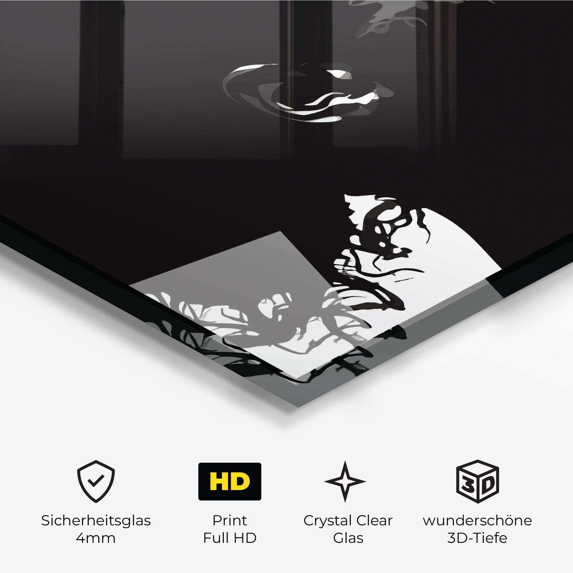 Glasbild Black African Woman mockup 3