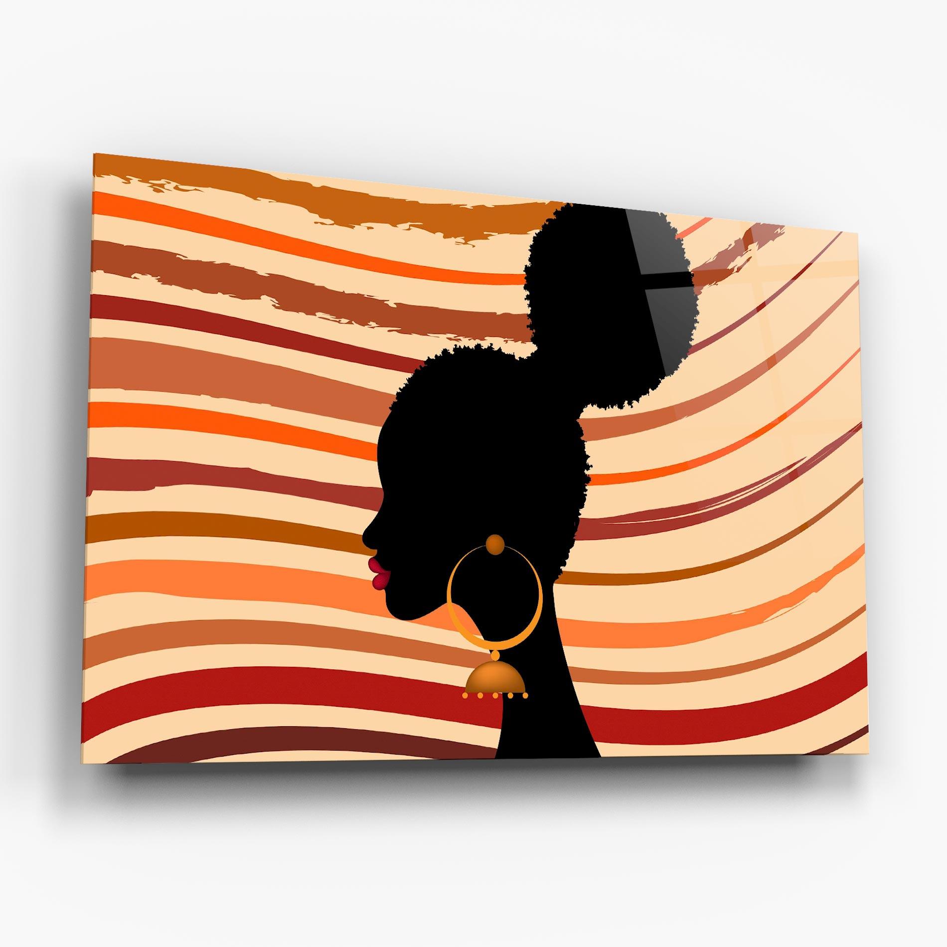 Glasbild African Hairstyle mockup 6