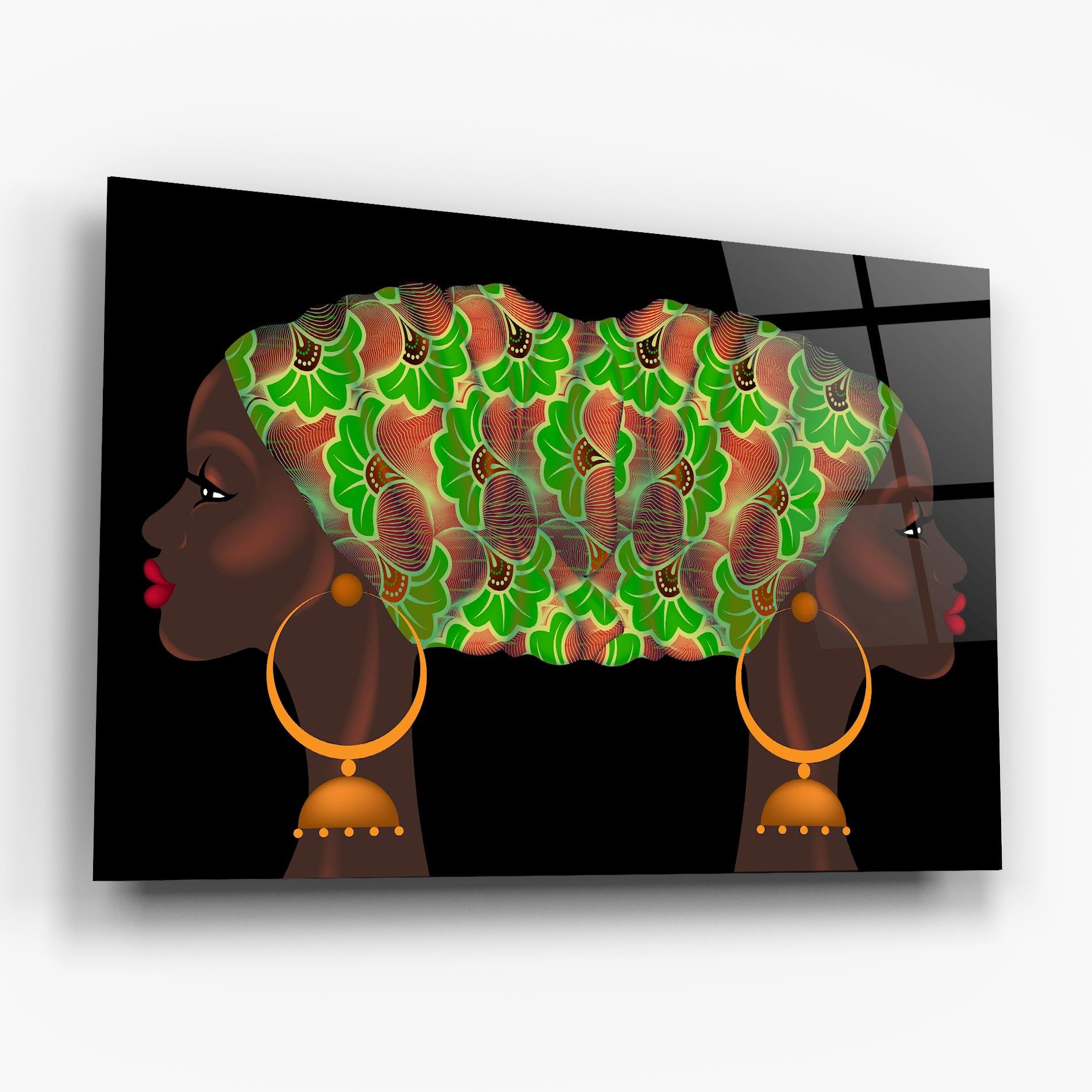 Glasbild Ankara Headwrap mockup 6