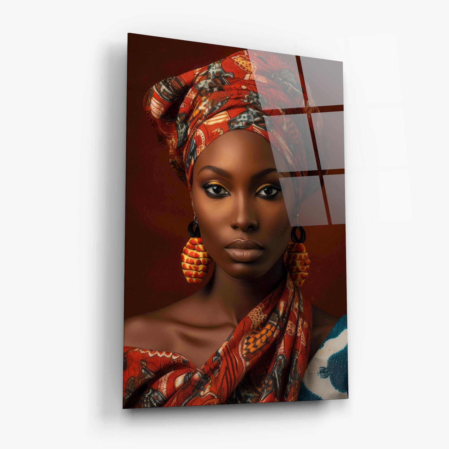 Glasbild African Black Eyeliner mockup 6