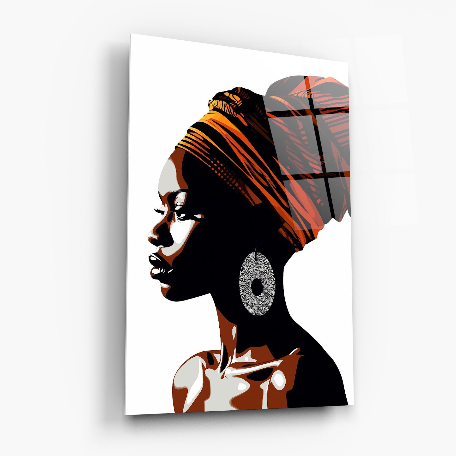 Glasbild Black Pretty Woman mockup 6