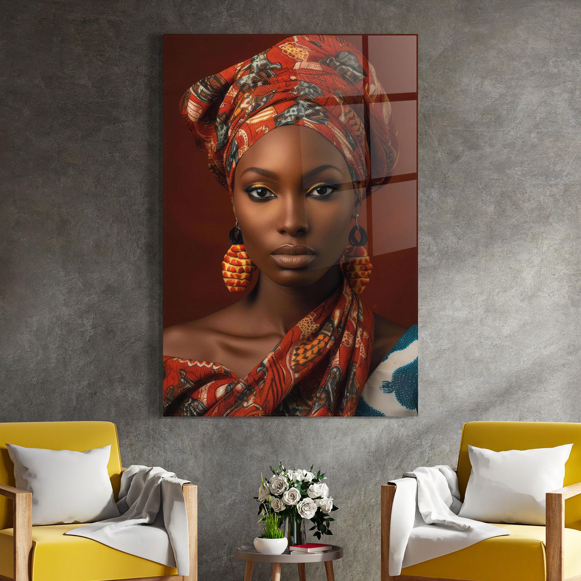 Glasbild African Black Eyeliner mockup 4