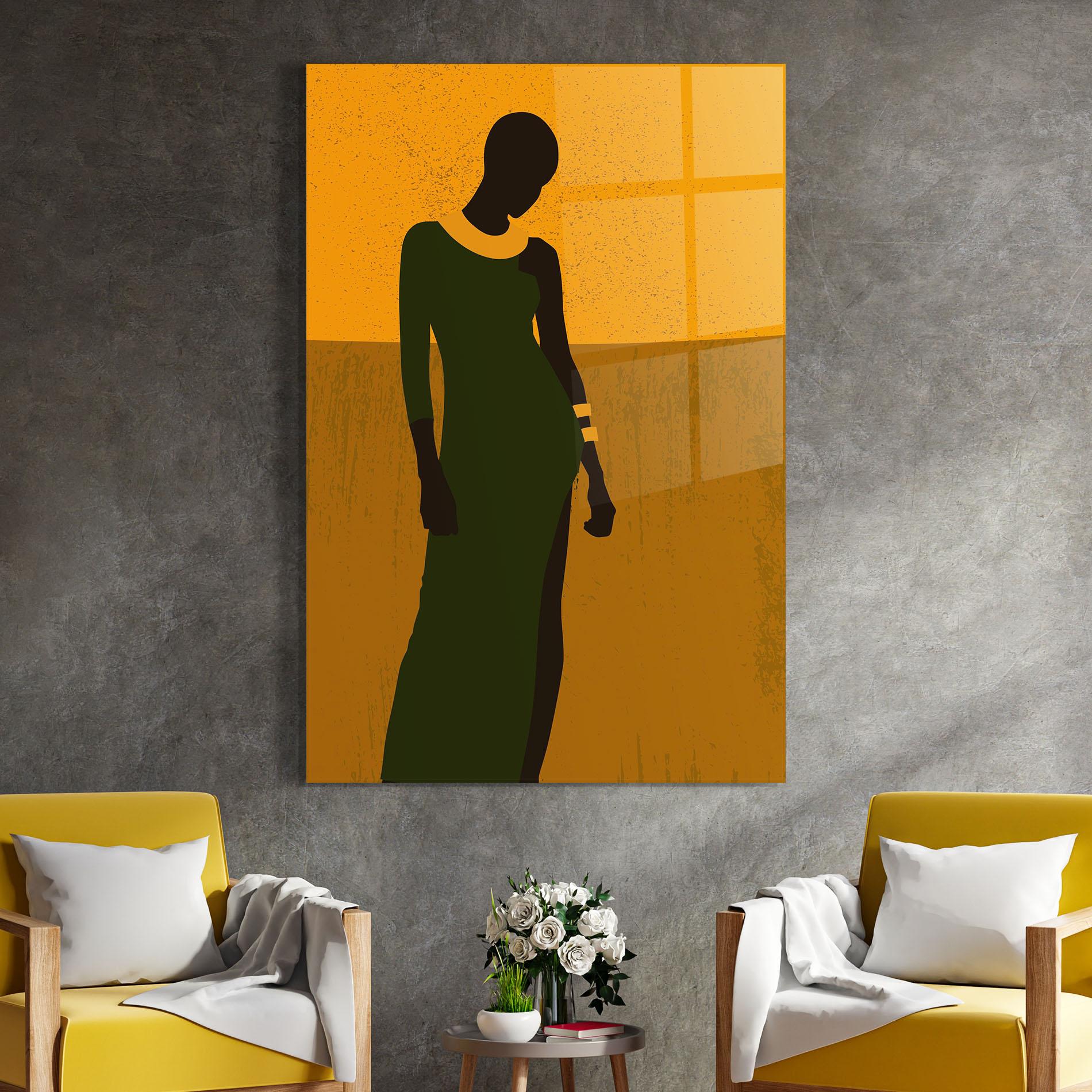 Glasbild African Dress mockup 4