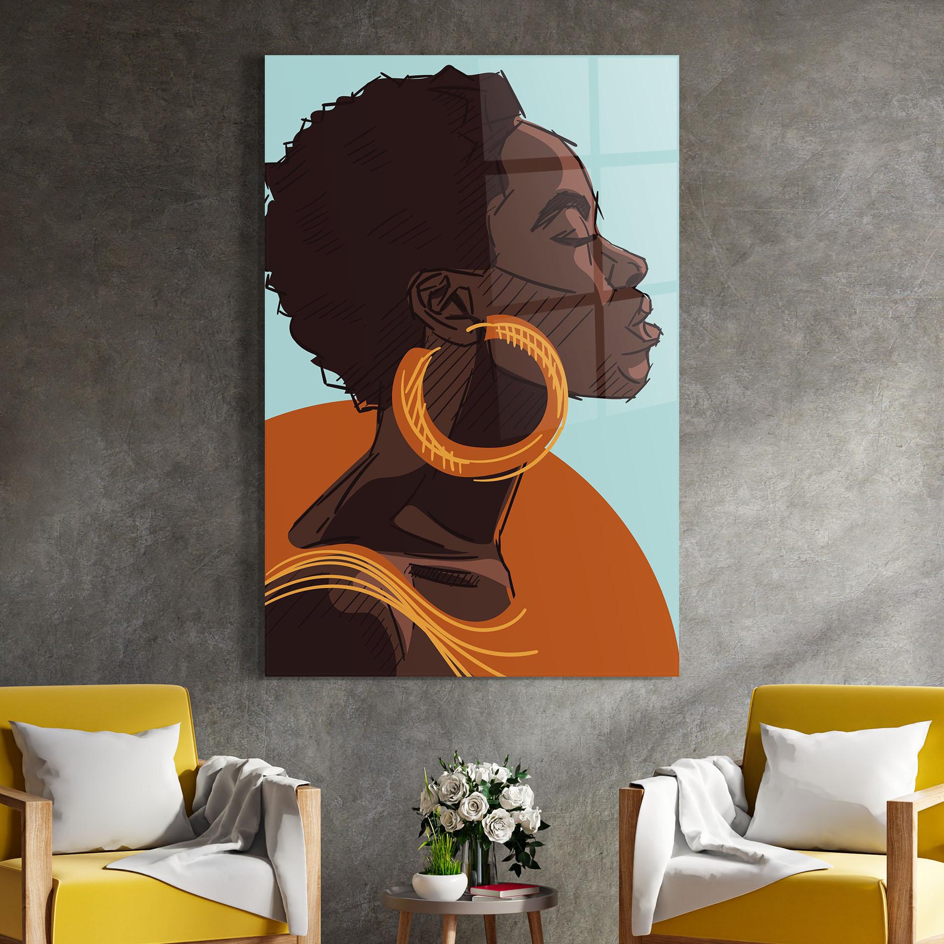 Glasbild African Short Hair mockup 4