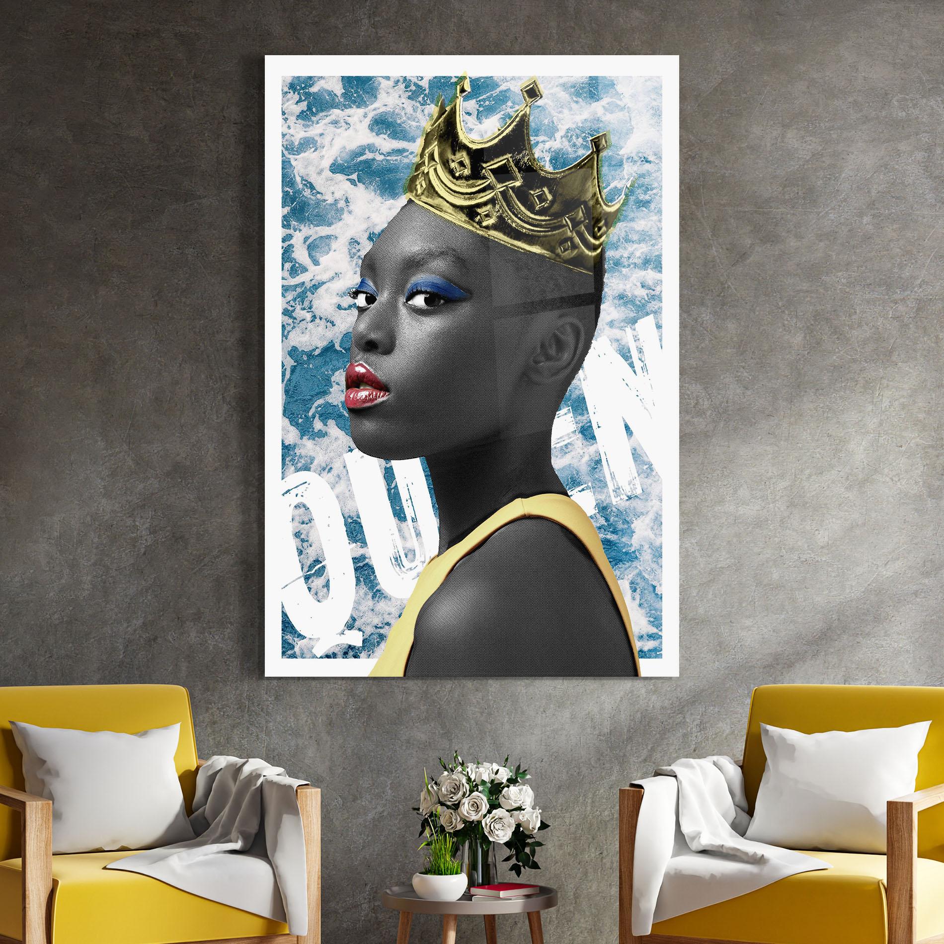 Glasbild American Woman Crown mockup 4