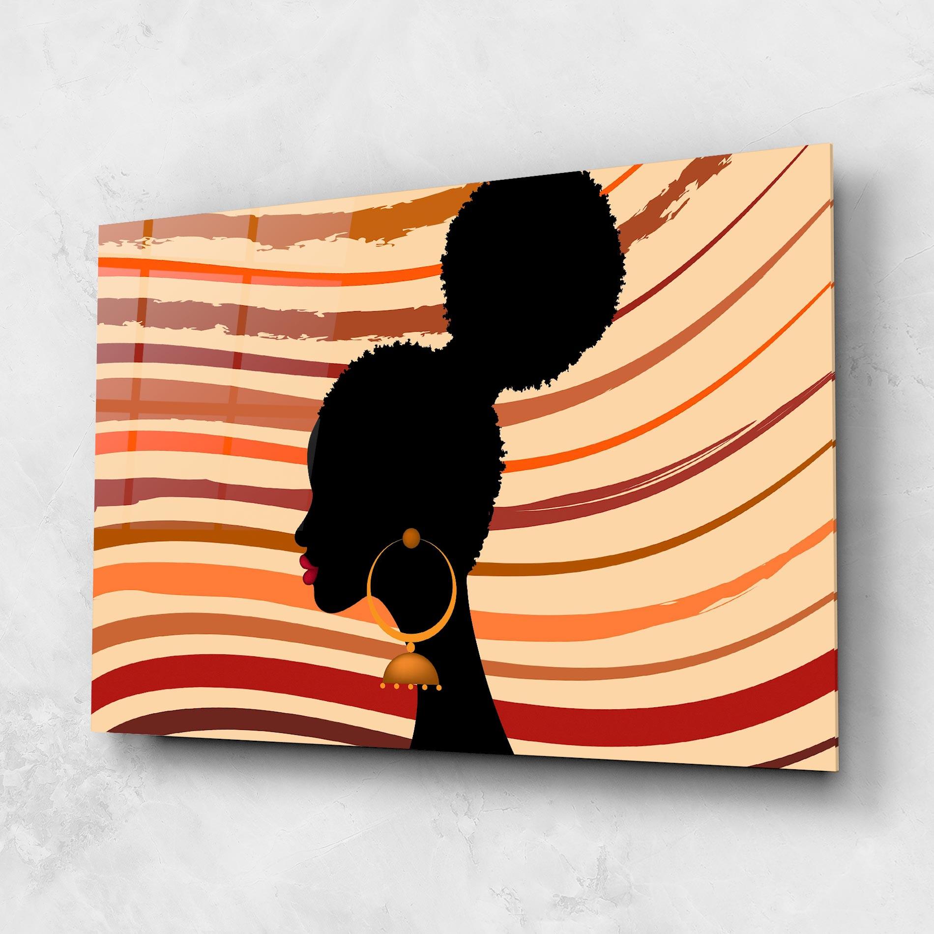 Glasbild African Hairstyle mockup 1