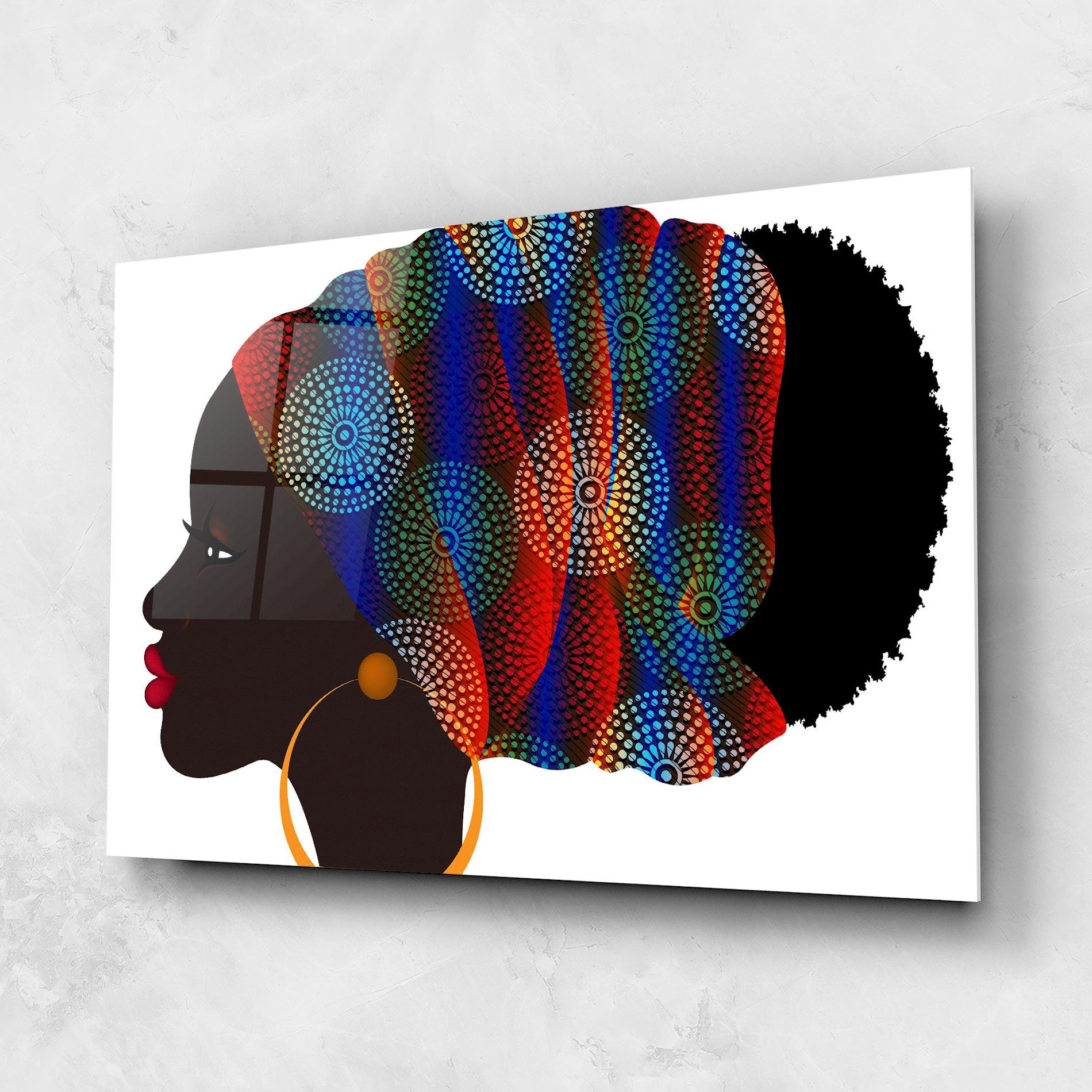 Glasbild Afro Hairstyle mockup 1