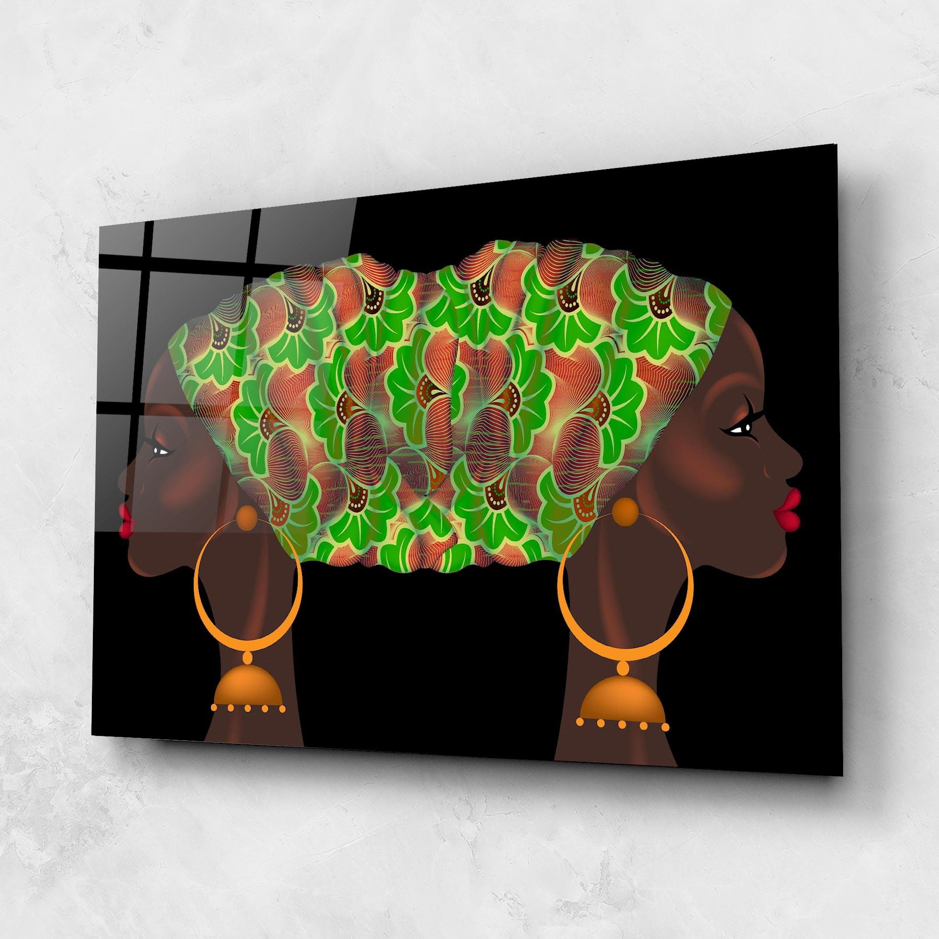 Glasbild Ankara Headwrap mockup 1