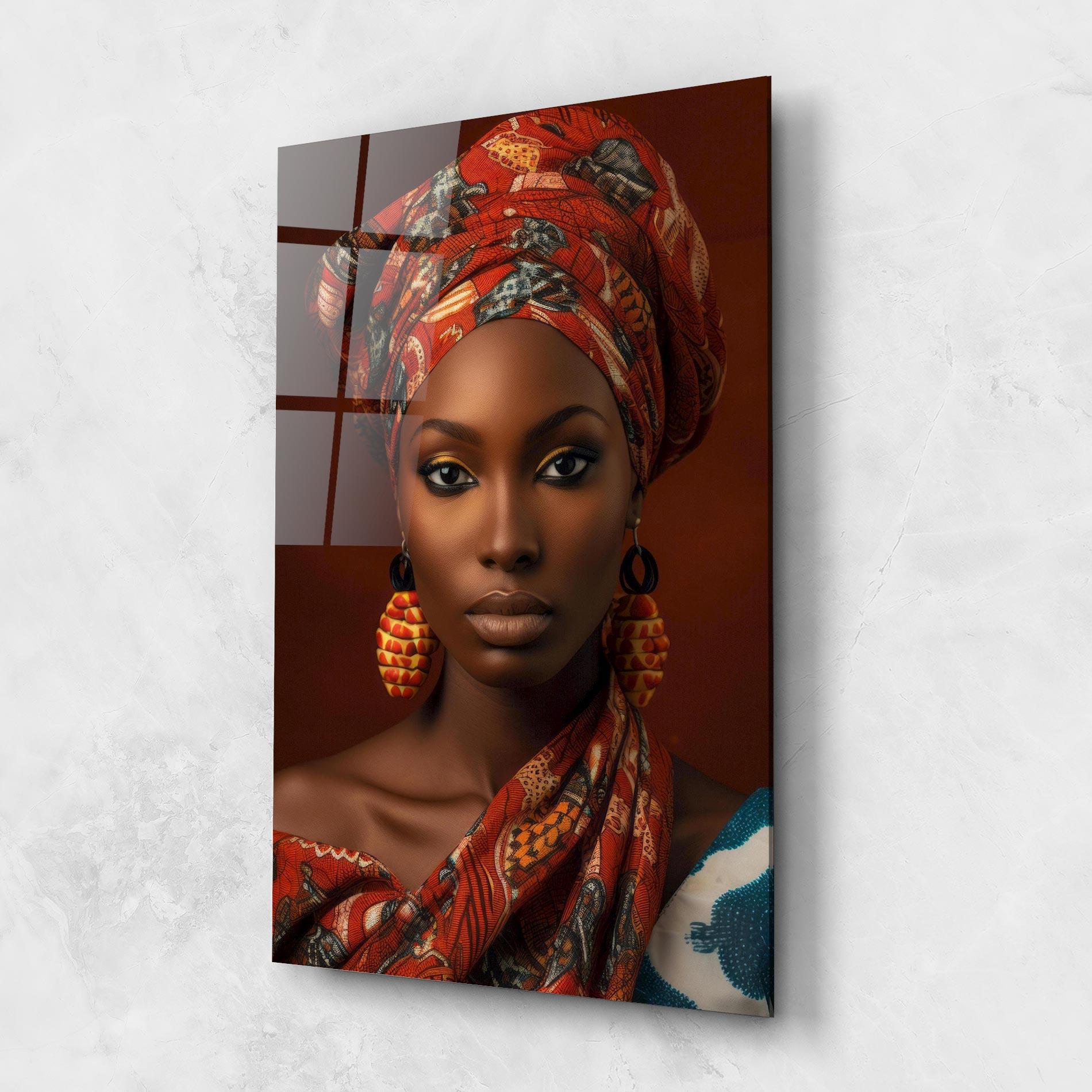 Glasbild African Black Eyeliner mockup 1