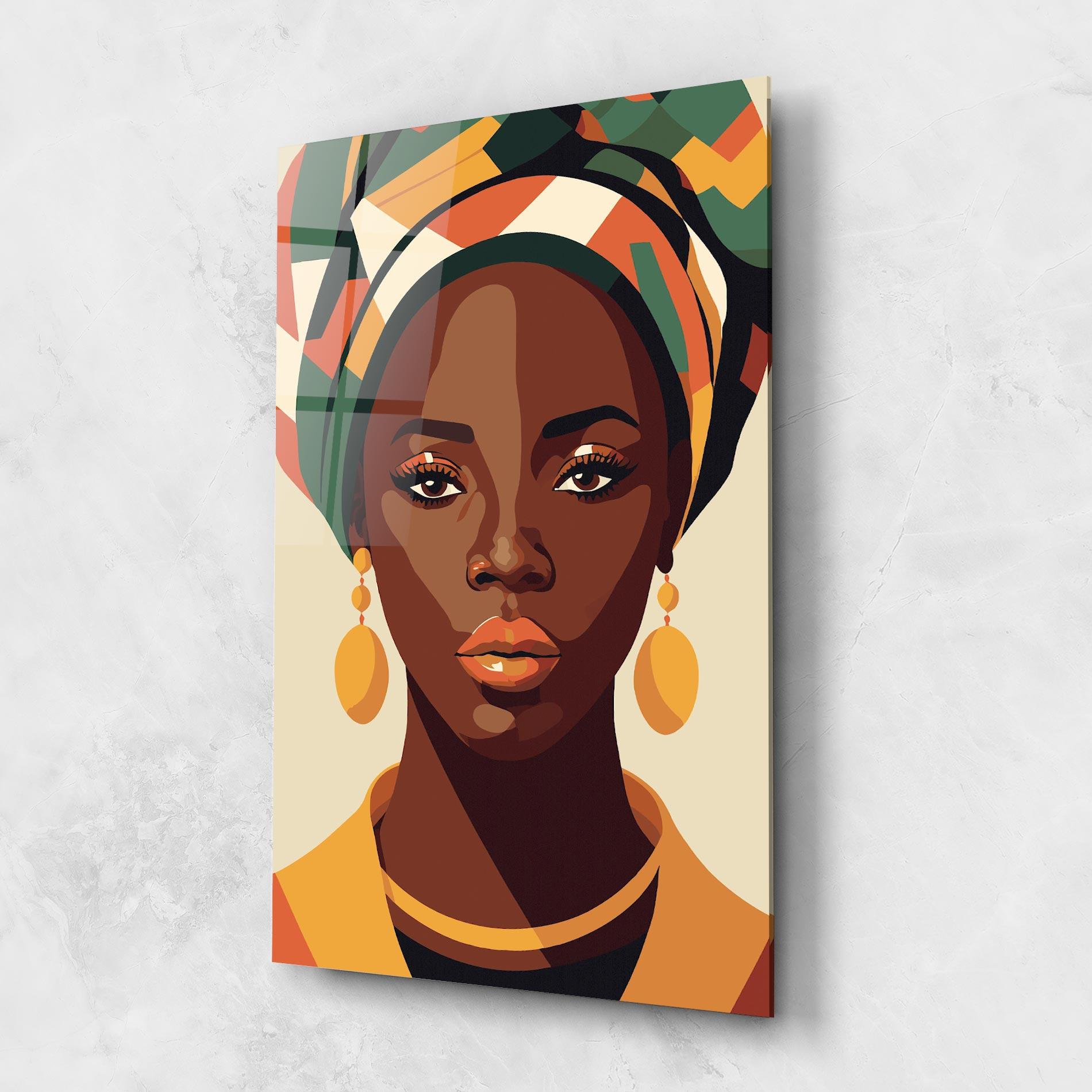 Glasbild African Portrait mockup 1