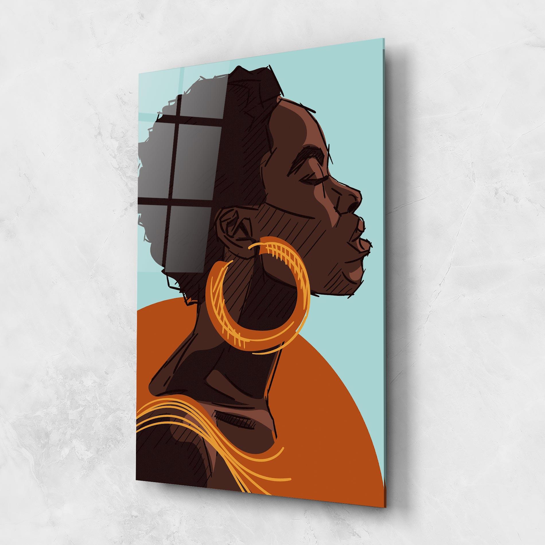 Glasbild African Short Hair mockup 1