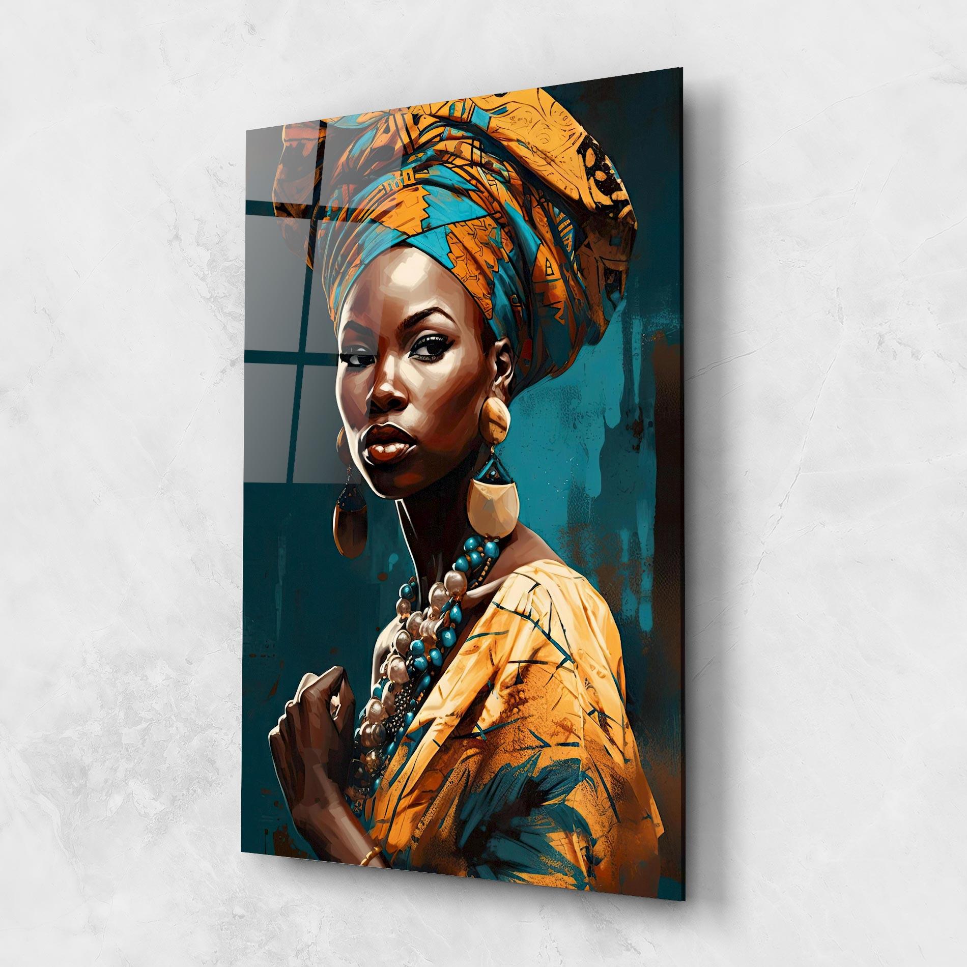 Glasbild Azure Chic Woman mockup 1