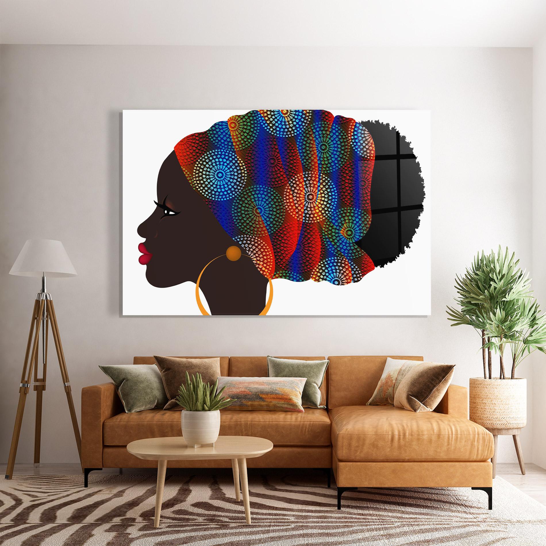 Glasbild Afro Hairstyle mockup 7