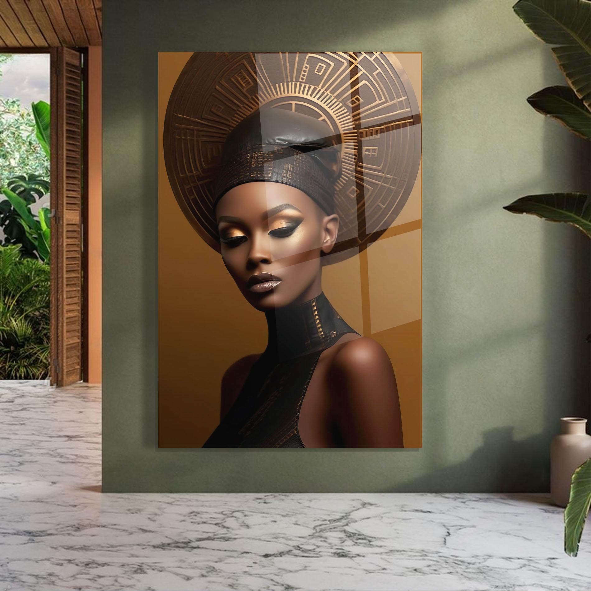 Glasbild African Abstract Art mockup 7