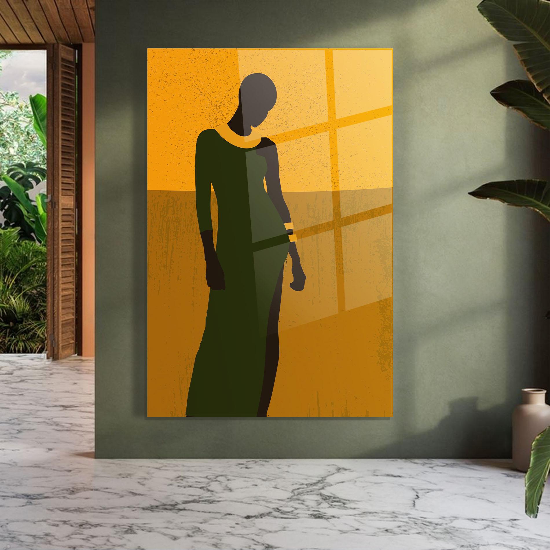 Glasbild African Dress mockup 7