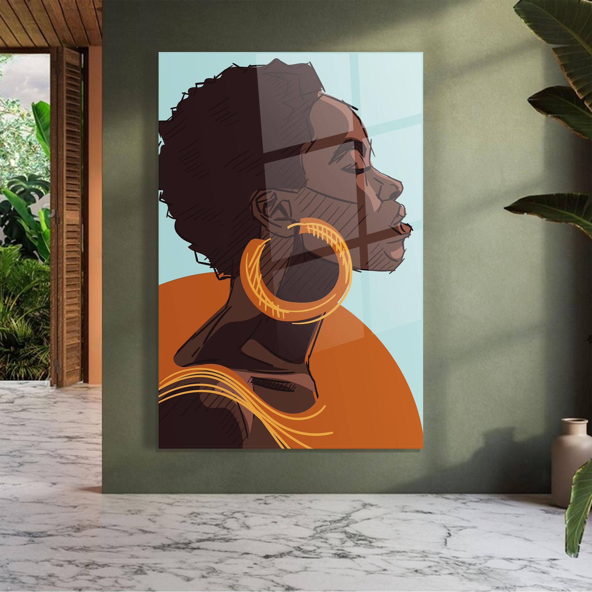 Glasbild African Short Hair mockup 7
