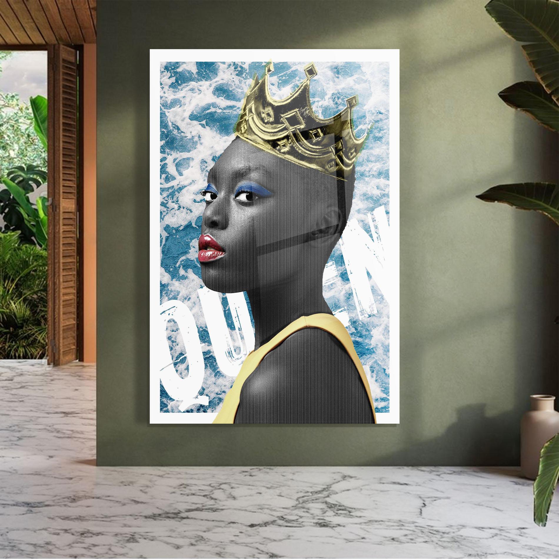 Glasbild American Woman Crown mockup 7