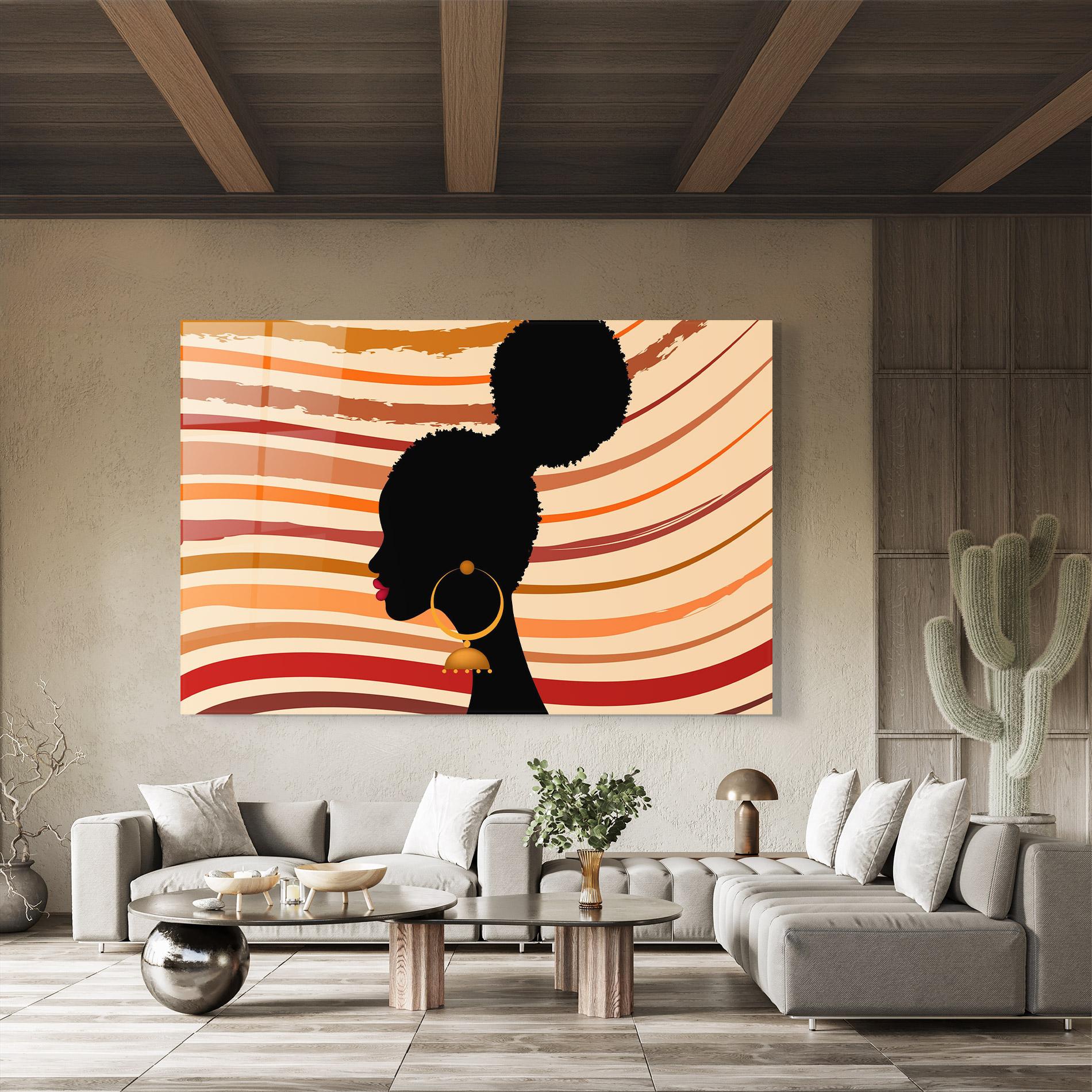Glasbild African Hairstyle mockup 8