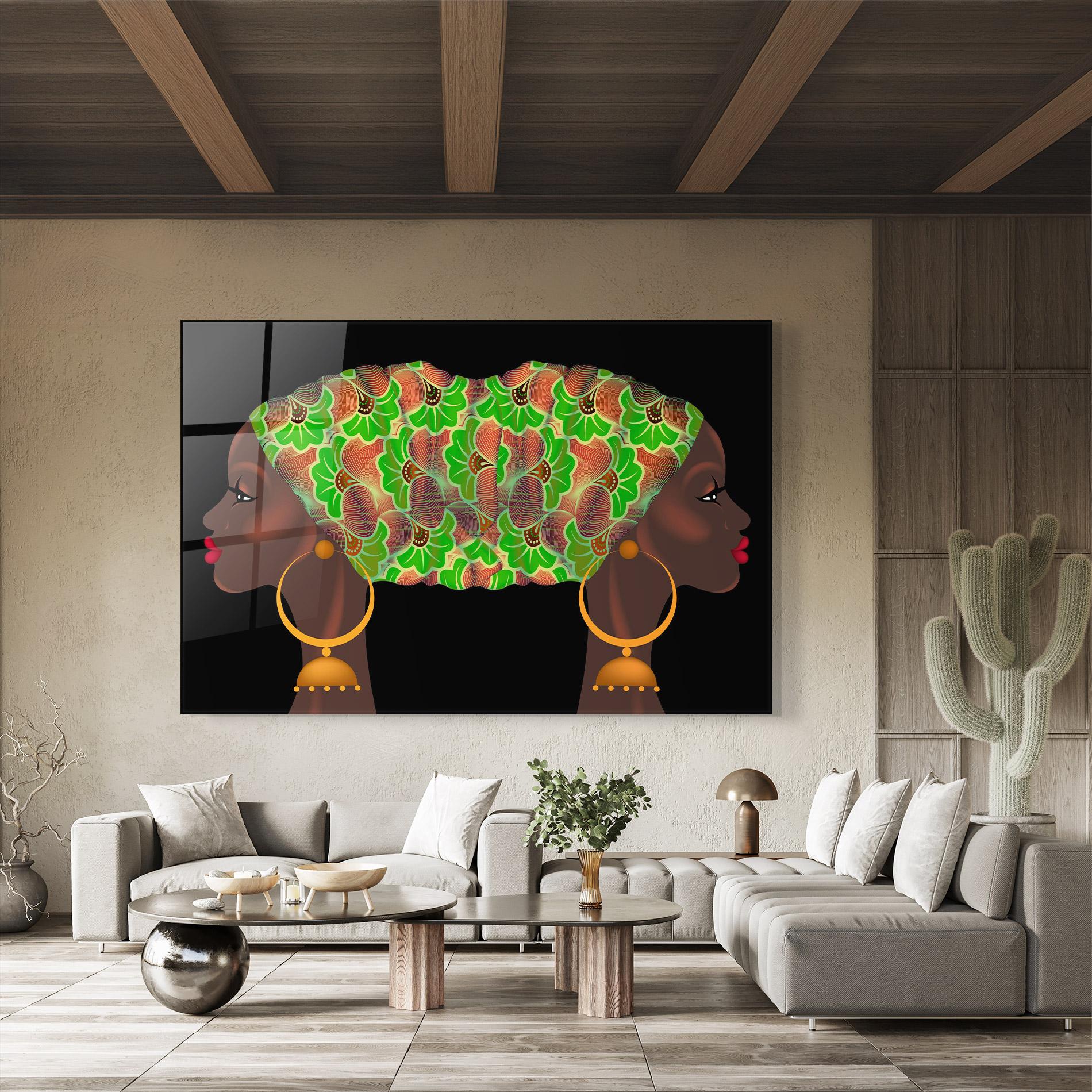 Glasbild Ankara Headwrap mockup 8