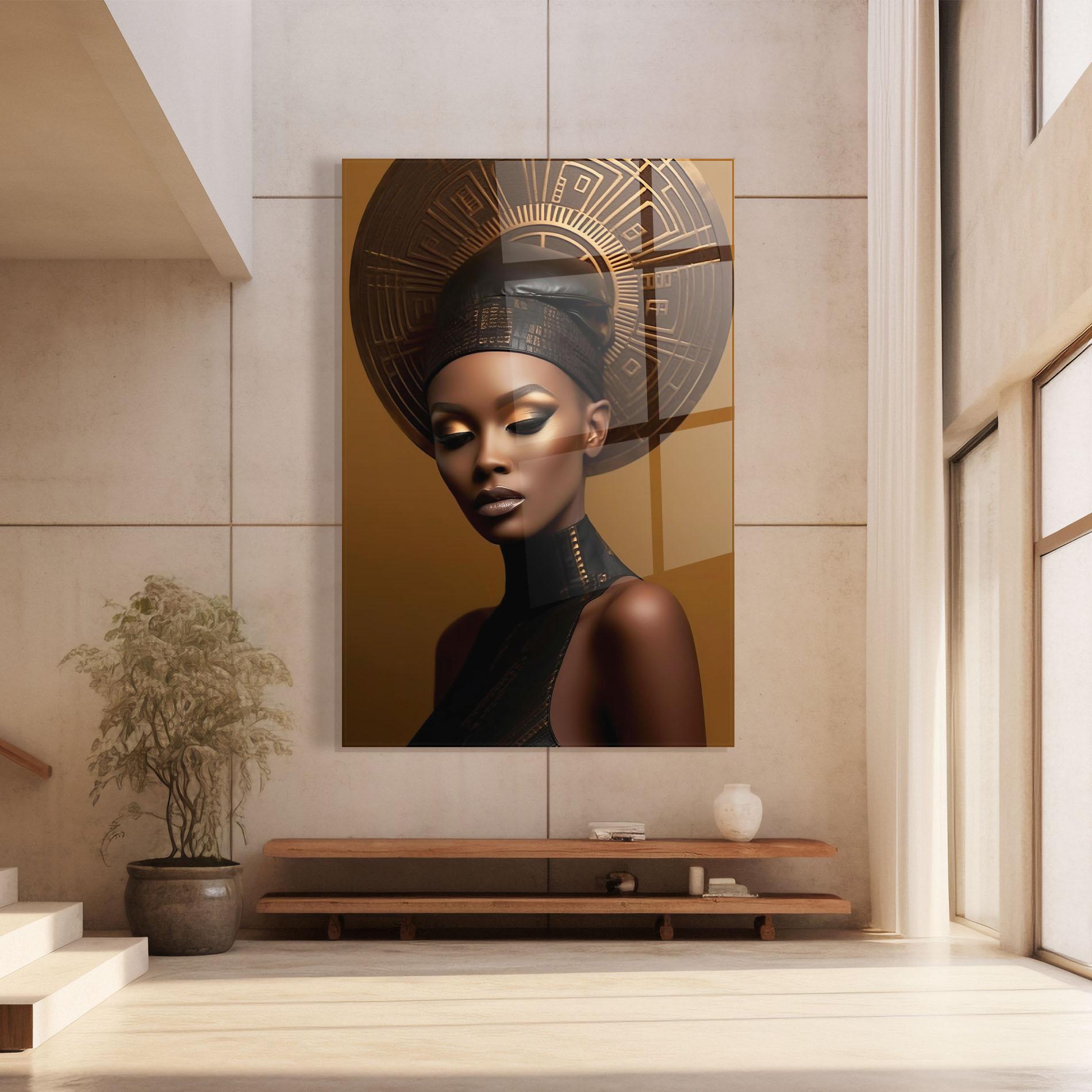 Glasbild African Abstract Art mockup 8