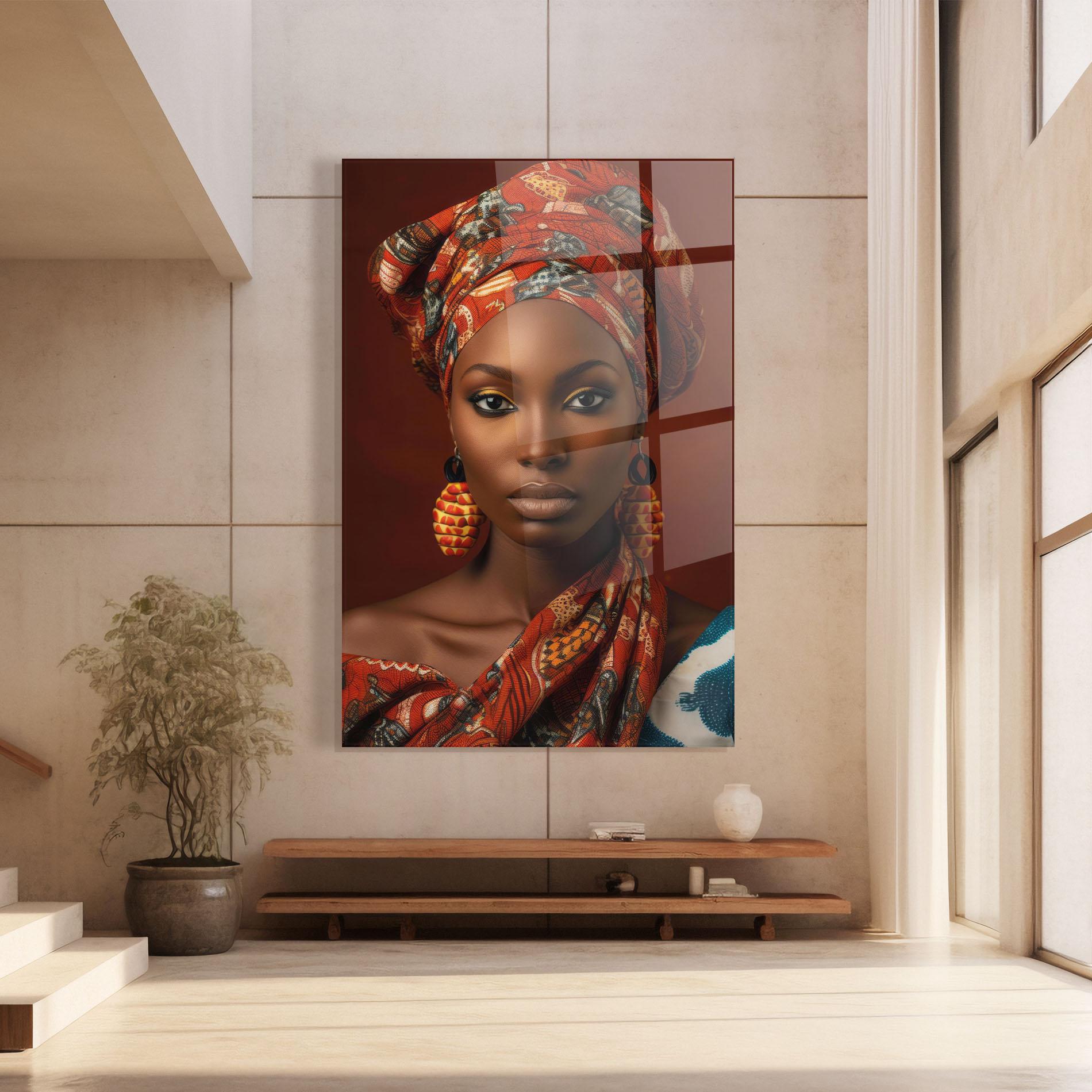 Glasbild African Black Eyeliner mockup 8