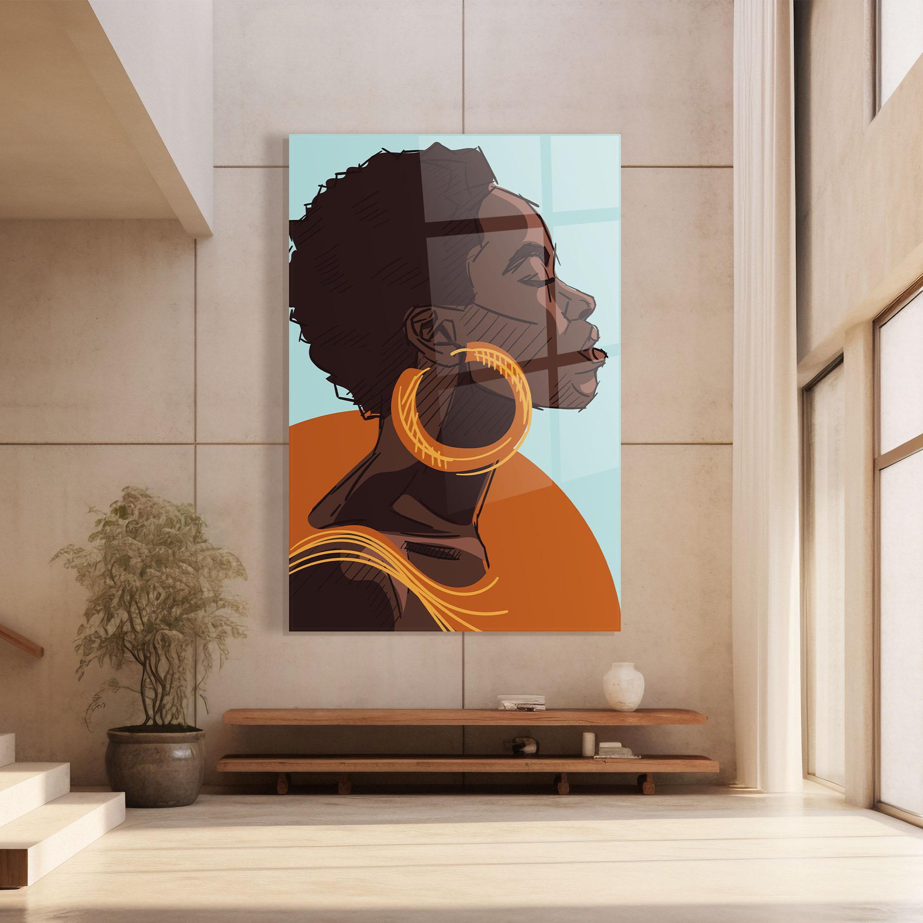 Glasbild African Short Hair mockup 8