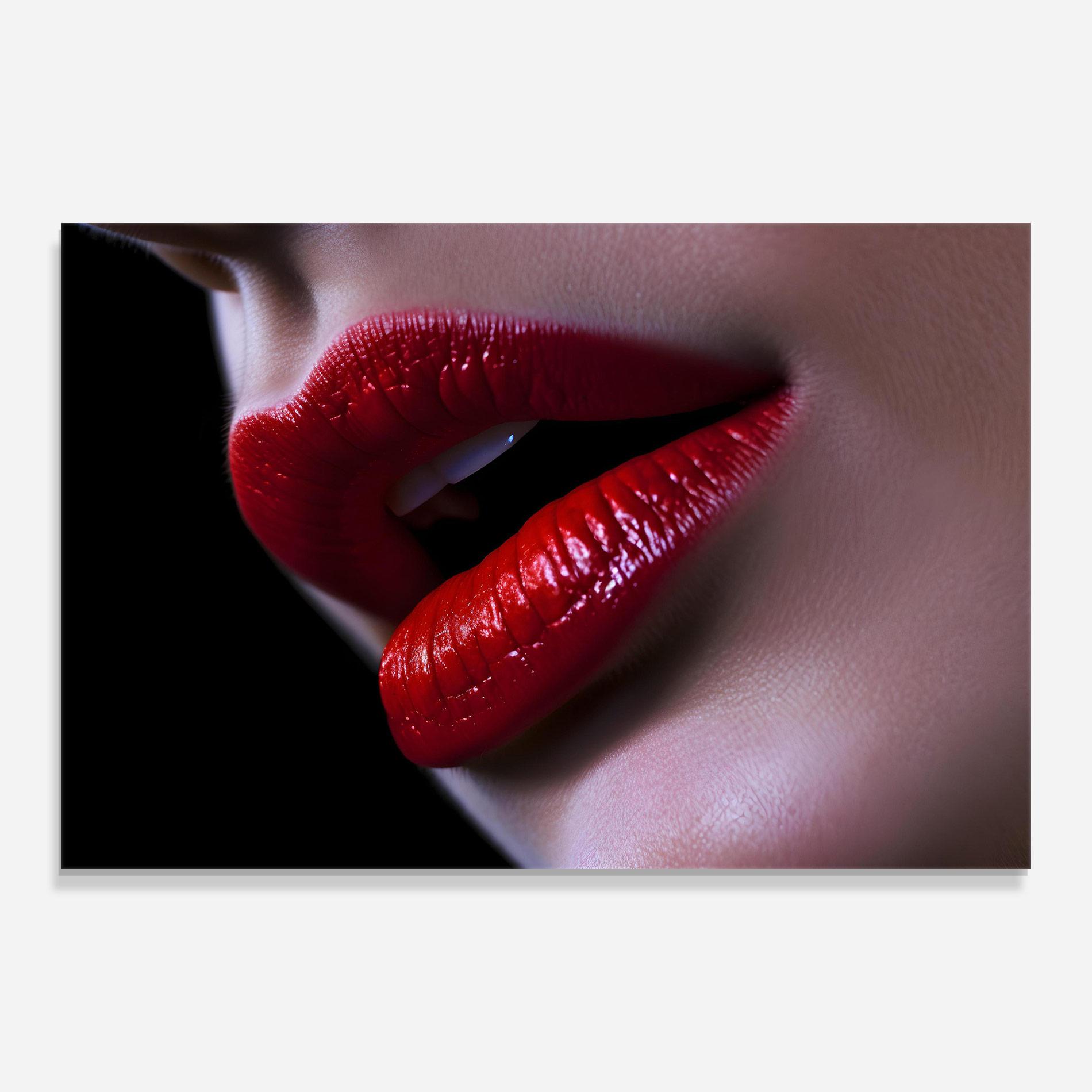 Glasbild Close Up Woman mockup 0