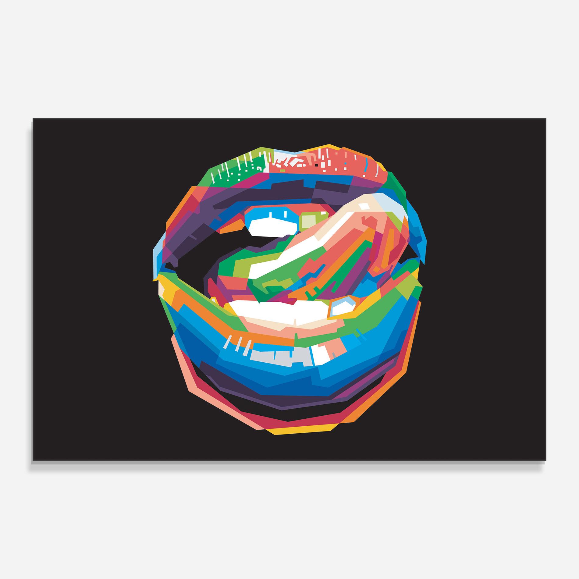 Glasbild Lips Toungue mockup 0