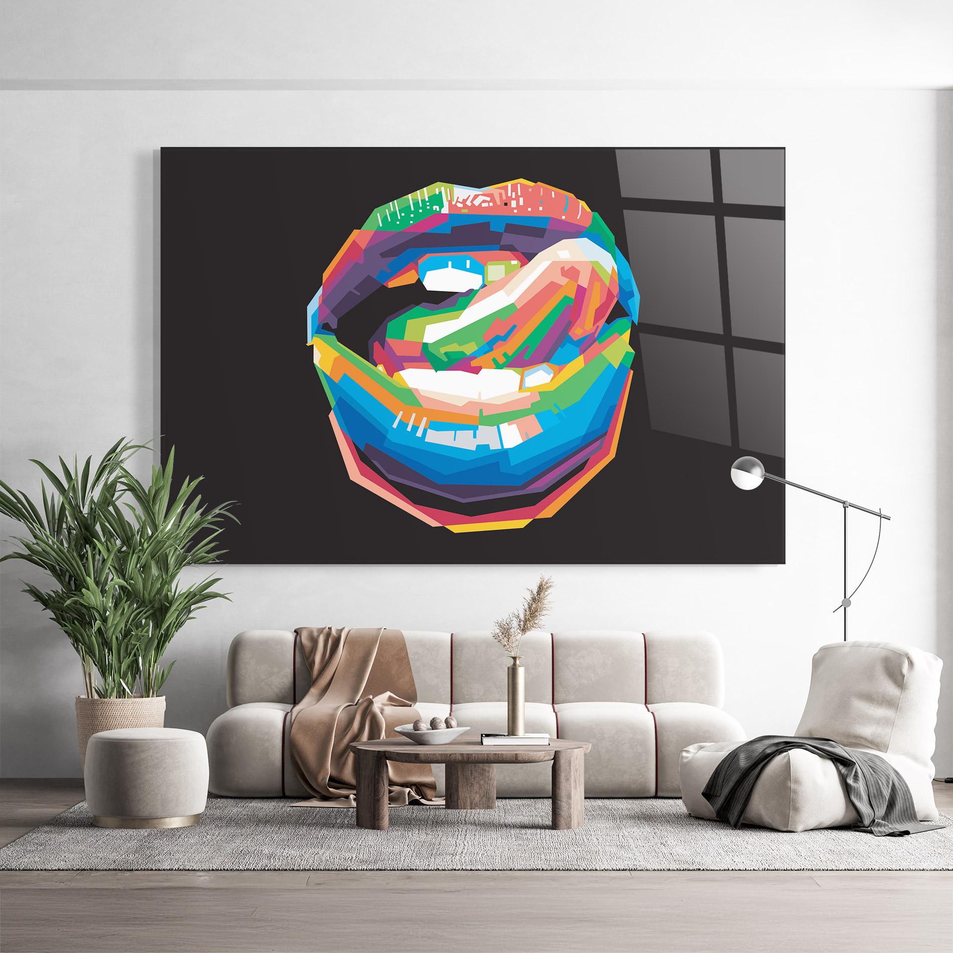 Glasbild Lips Toungue mockup 9