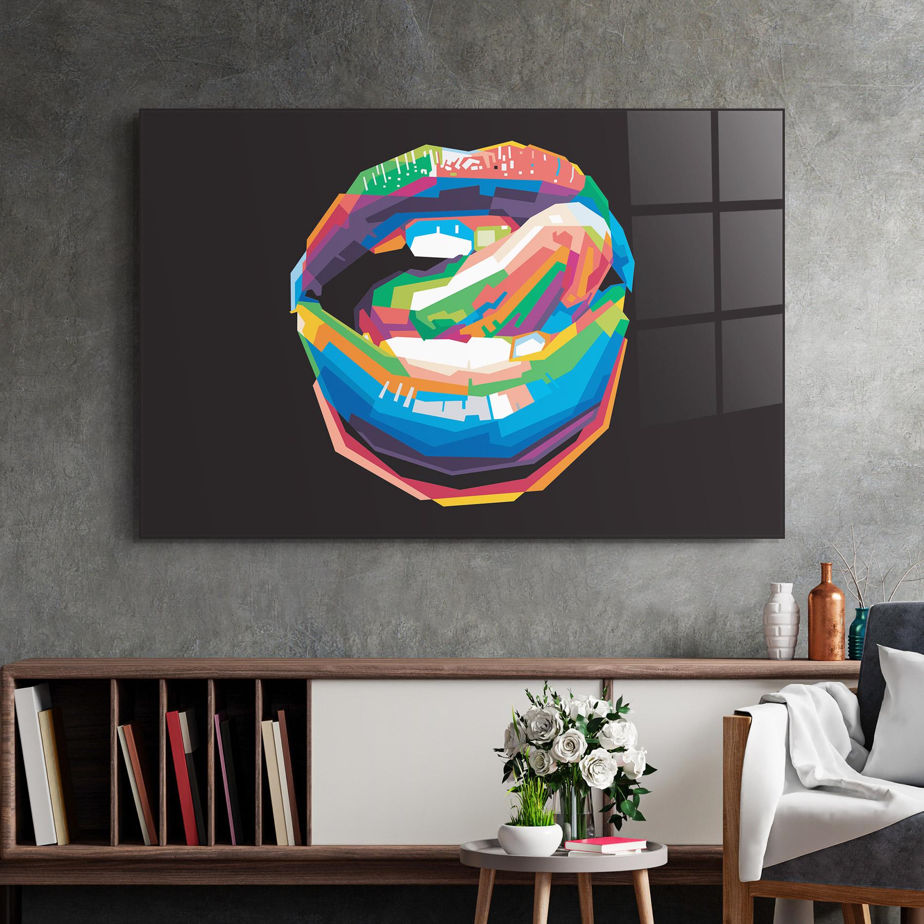 Glasbild Lips Toungue mockup 2