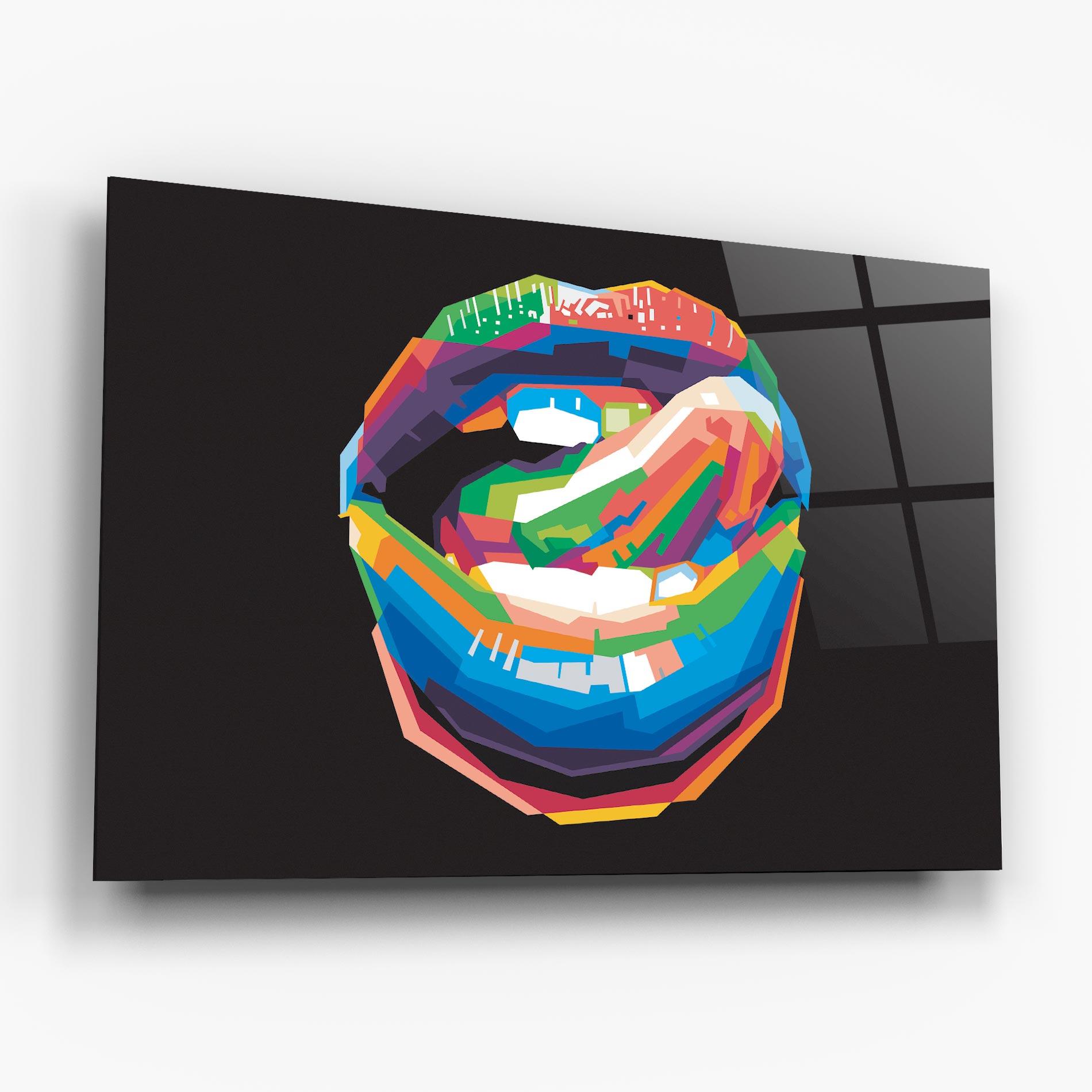 Glasbild Lips Toungue mockup 6