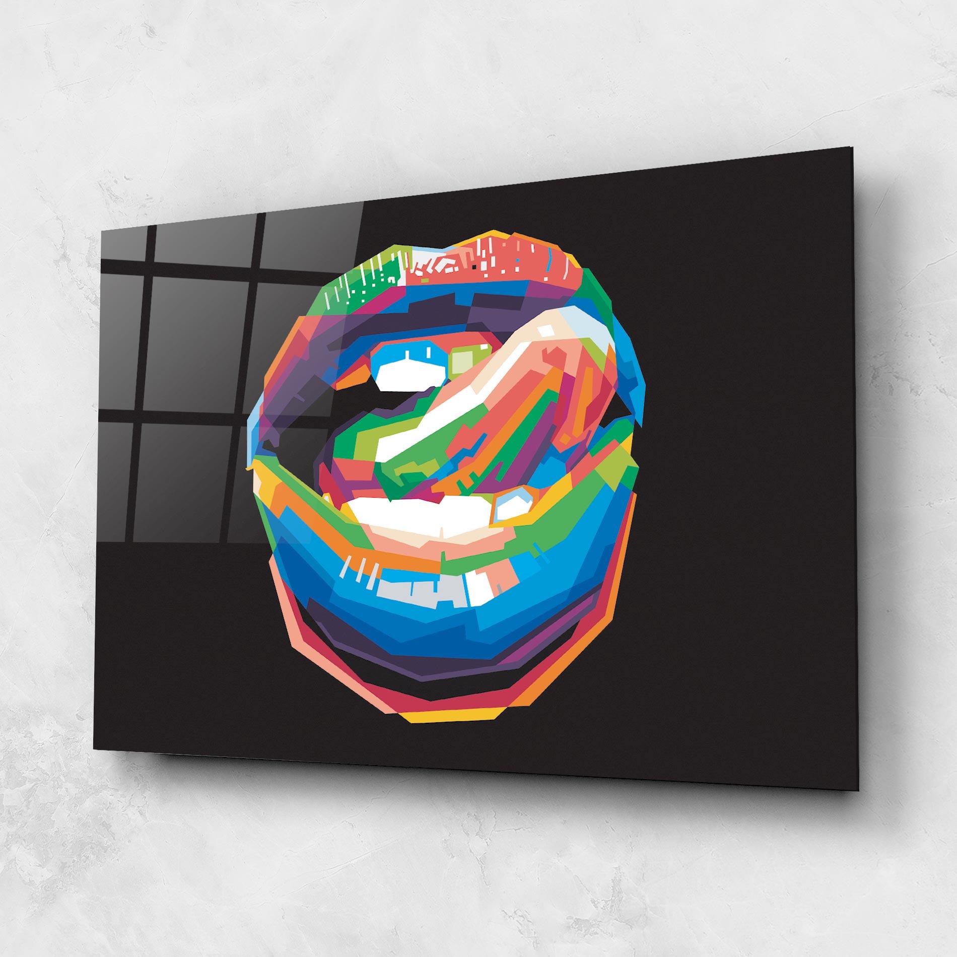 Glasbild Lips Toungue mockup 1