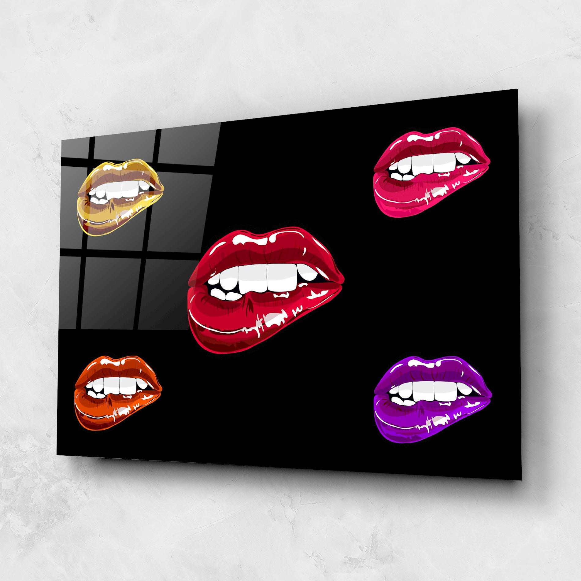 Glasbild Mix Color Lips mockup 1