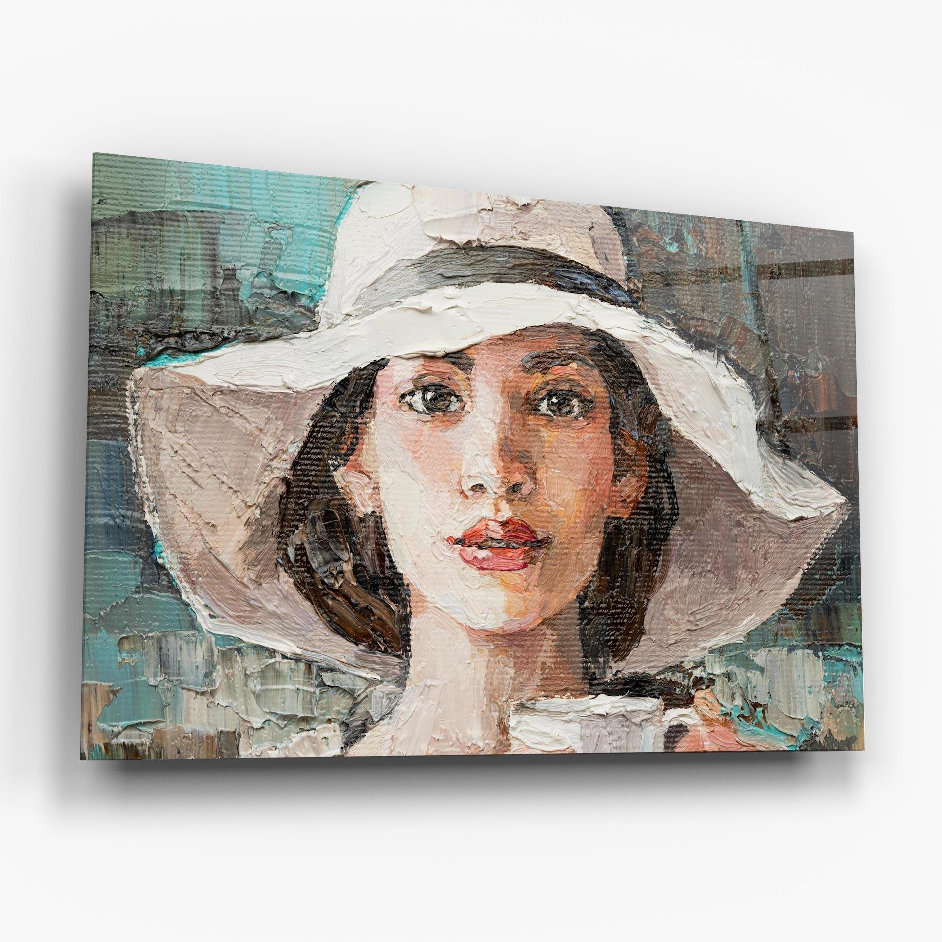 Glasbild White Lady mockup 6