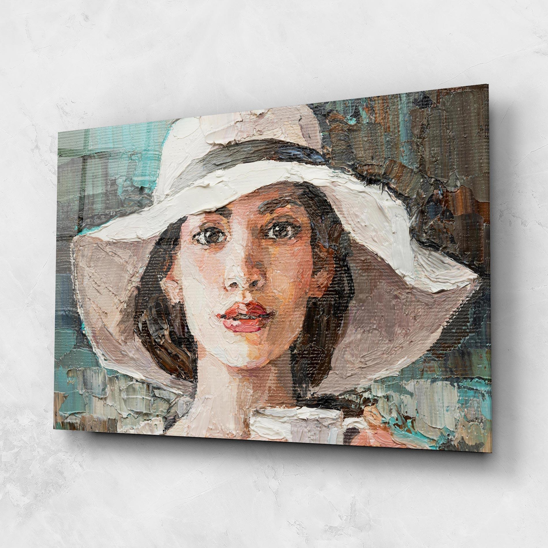 Glasbild White Lady mockup 1