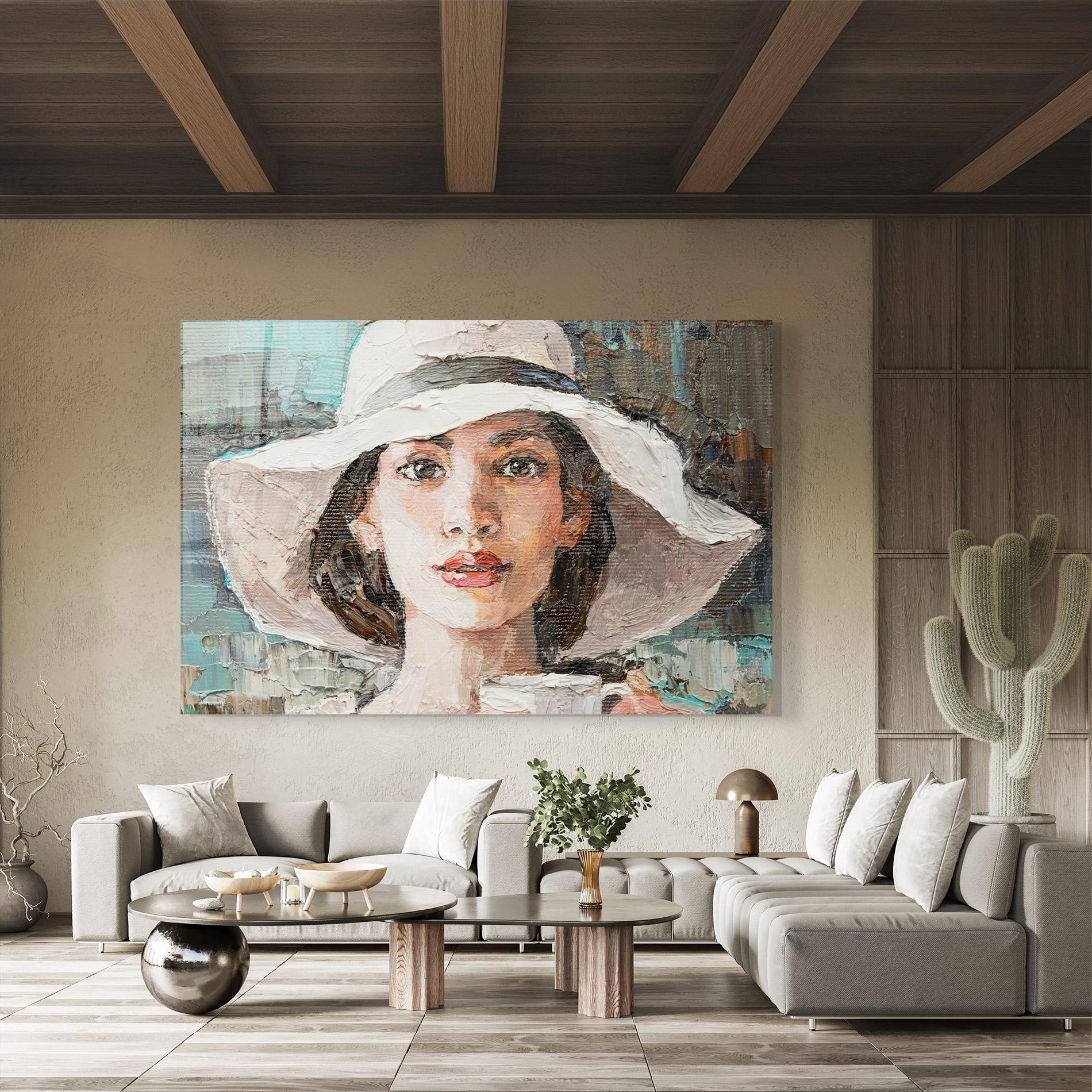 Glasbild White Lady mockup 8