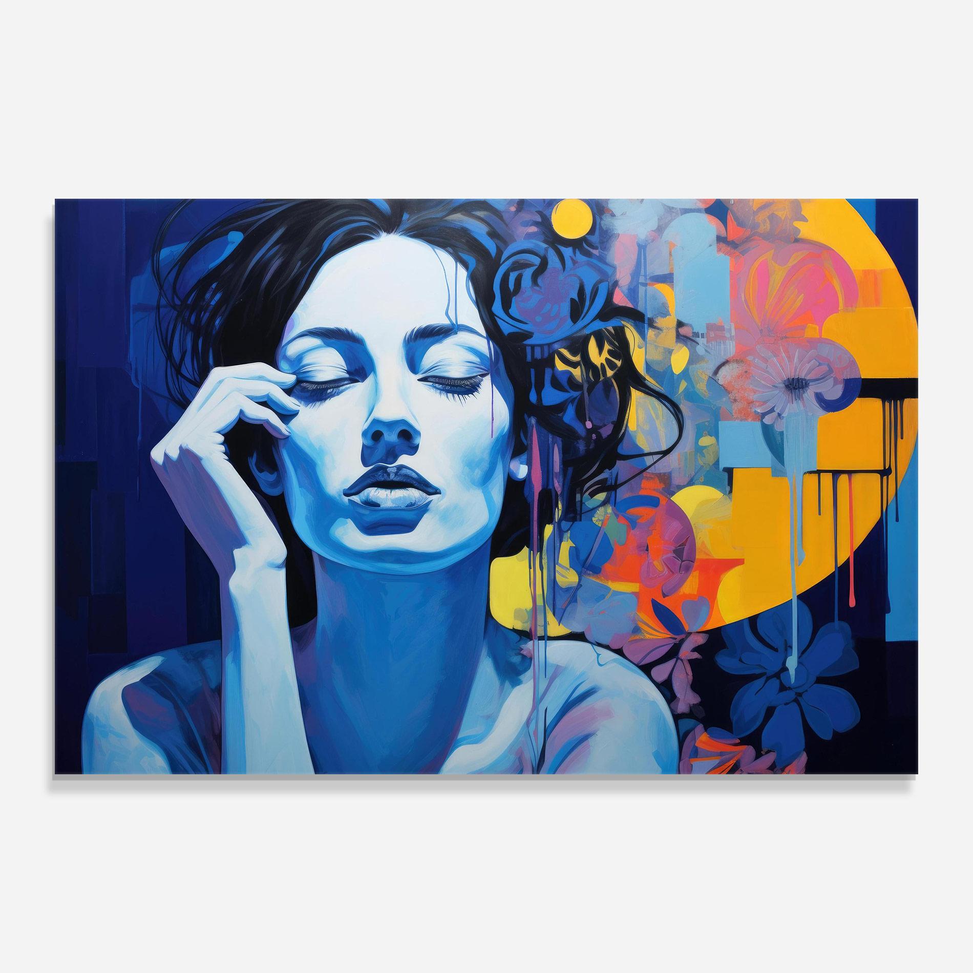 Glasbild Photographic Blue Image mockup 0